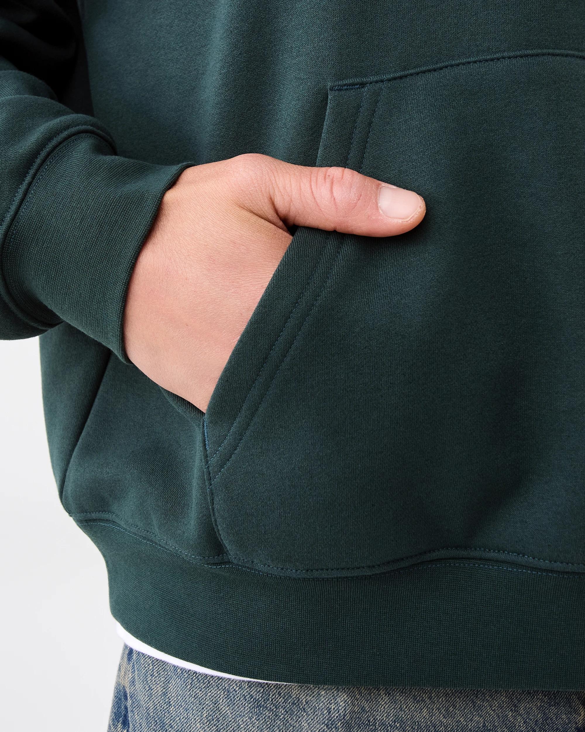 7 Oversized Boxy Print Hoodie Grn Chicgo, 7 of 7