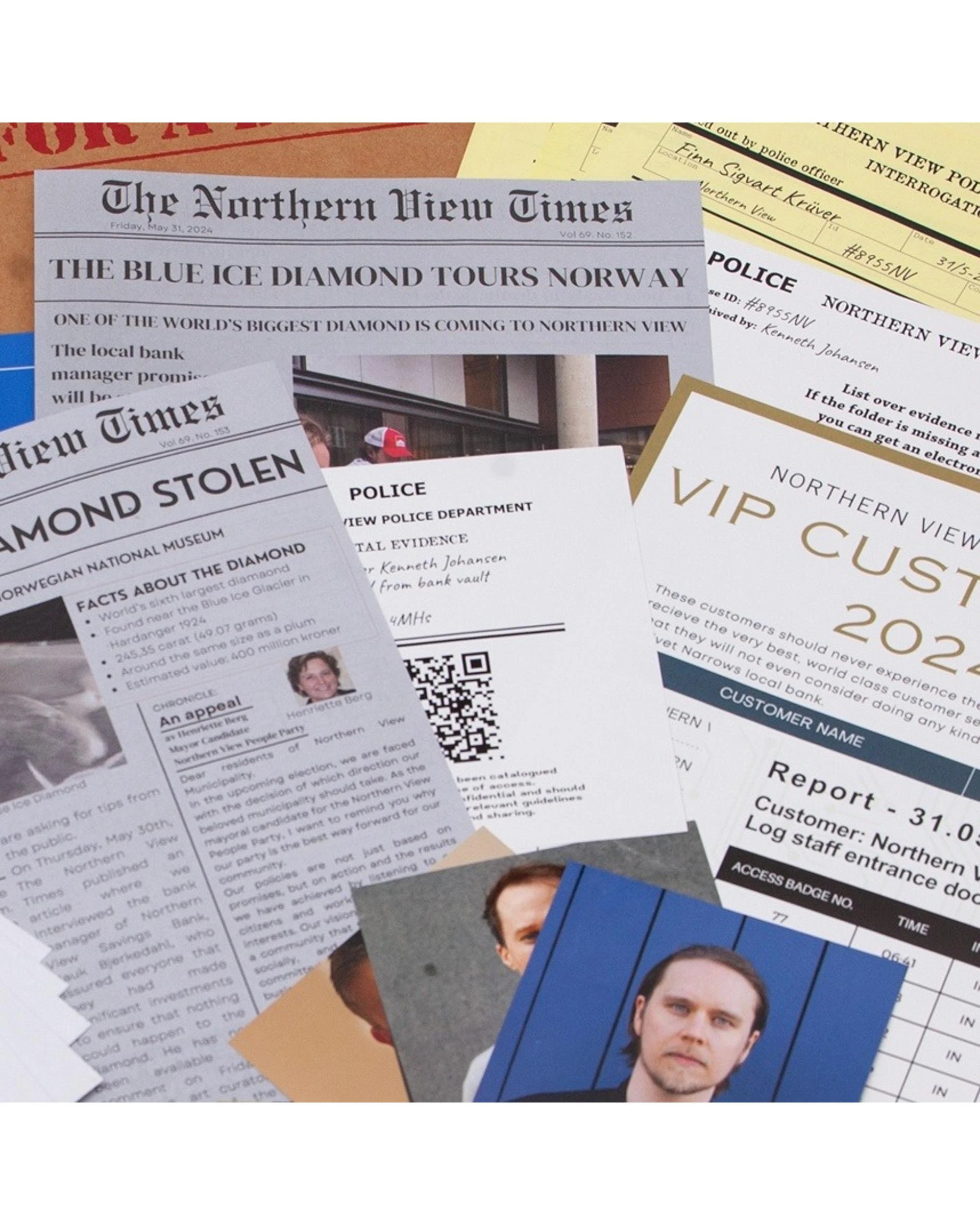 2 Detective for a Day The Bank Heist Murder Mystery Game, 2 of 4