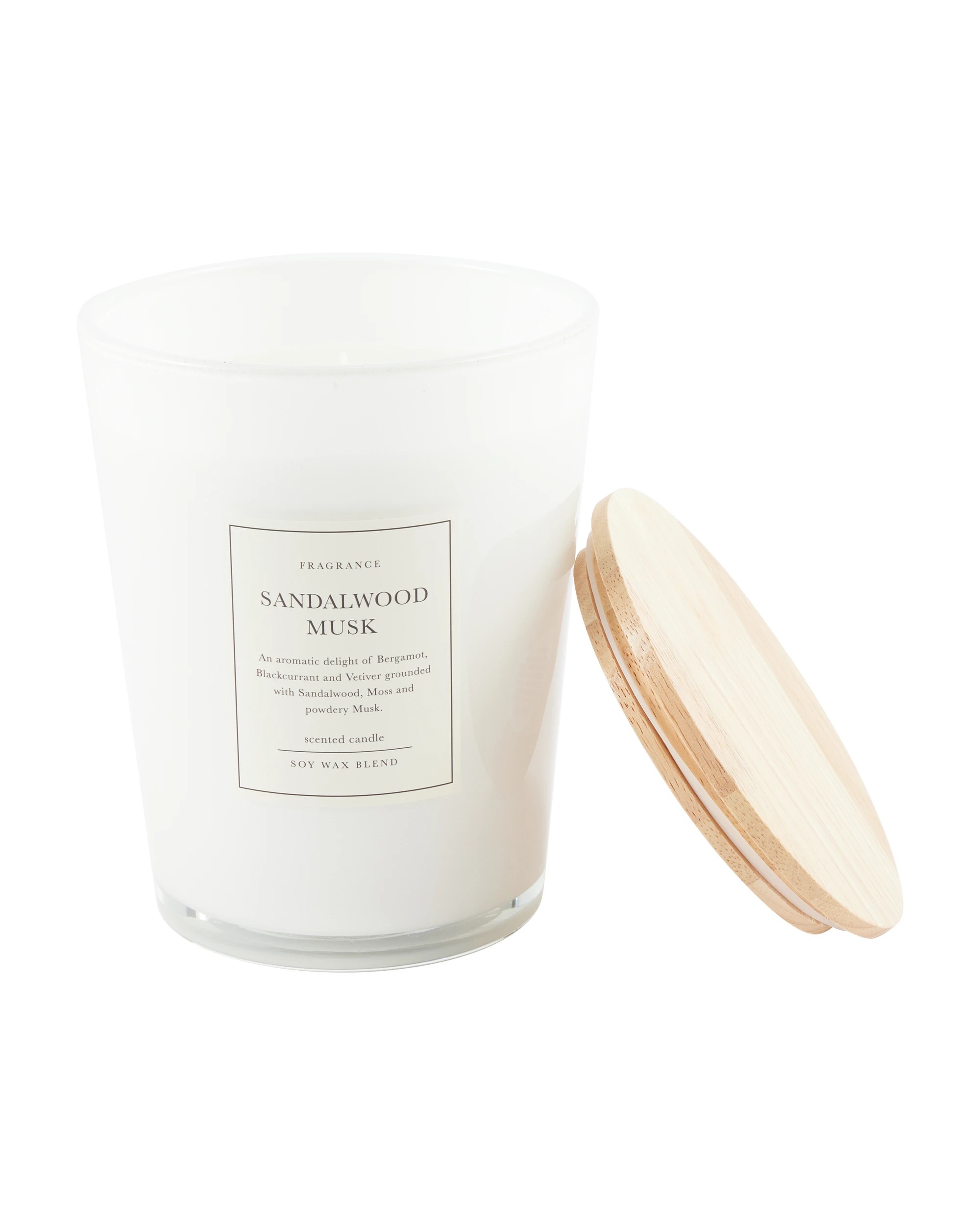 4 XL Sandalwood Musk Soy Wax Blend Scented Candle, 4 of 6
