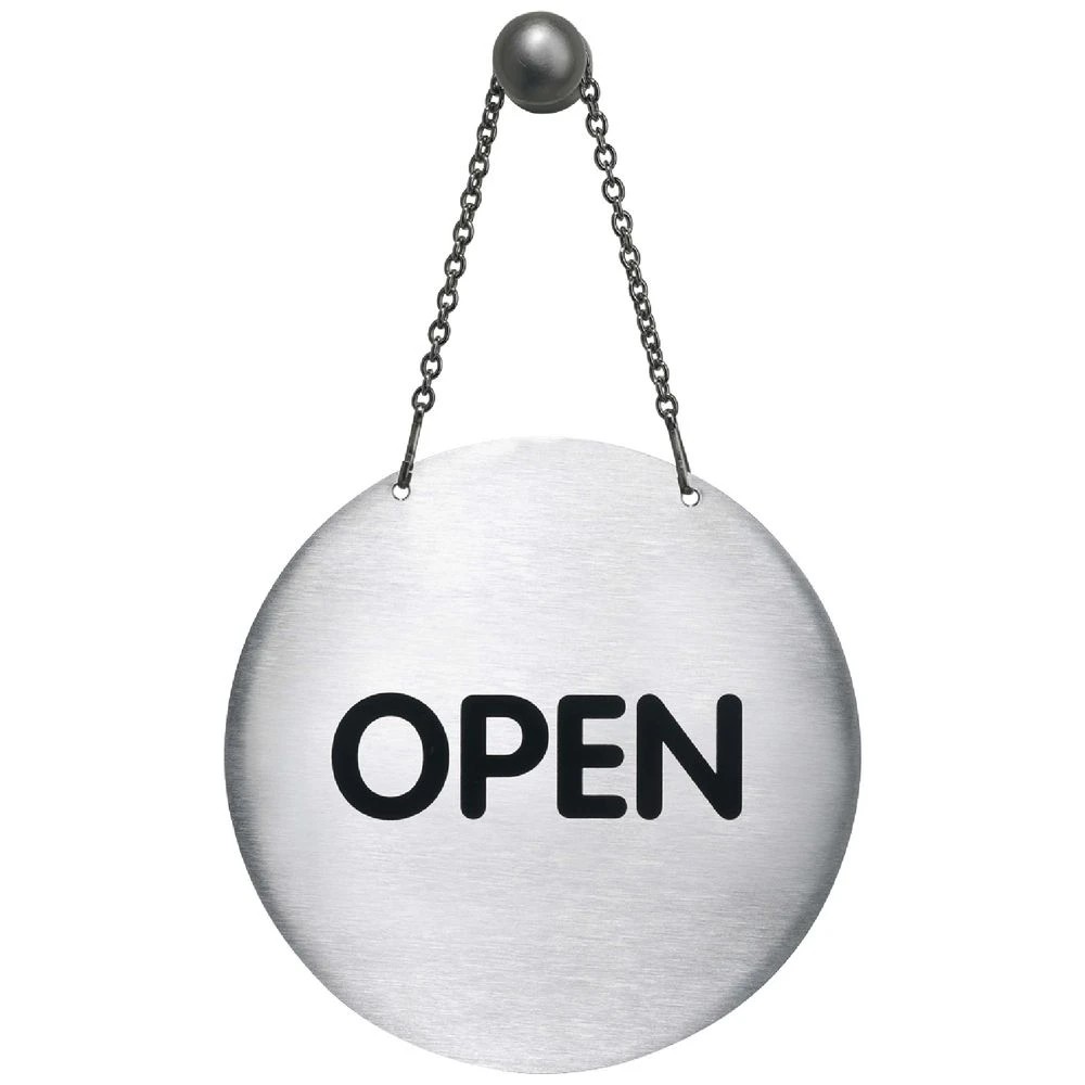 1 Durable Open/Closed Pictogram Sign 130mm, 1 of 2