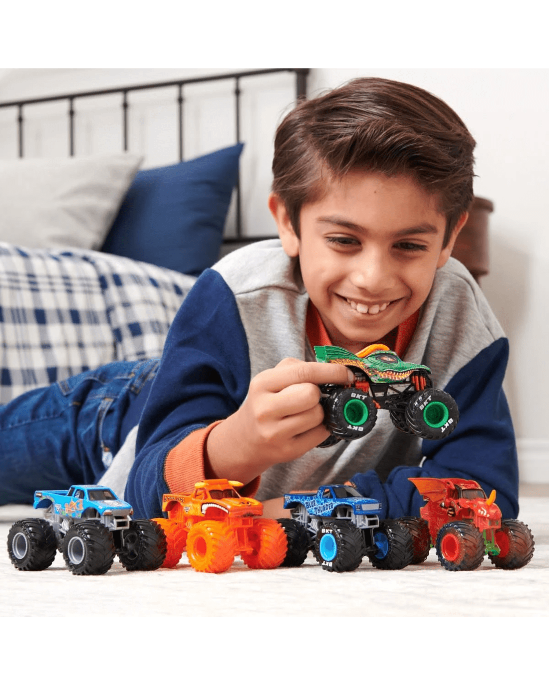 3 2 Pack Monster Jam 1:64 Die Cast Trucks - Assorted, 3 of 4