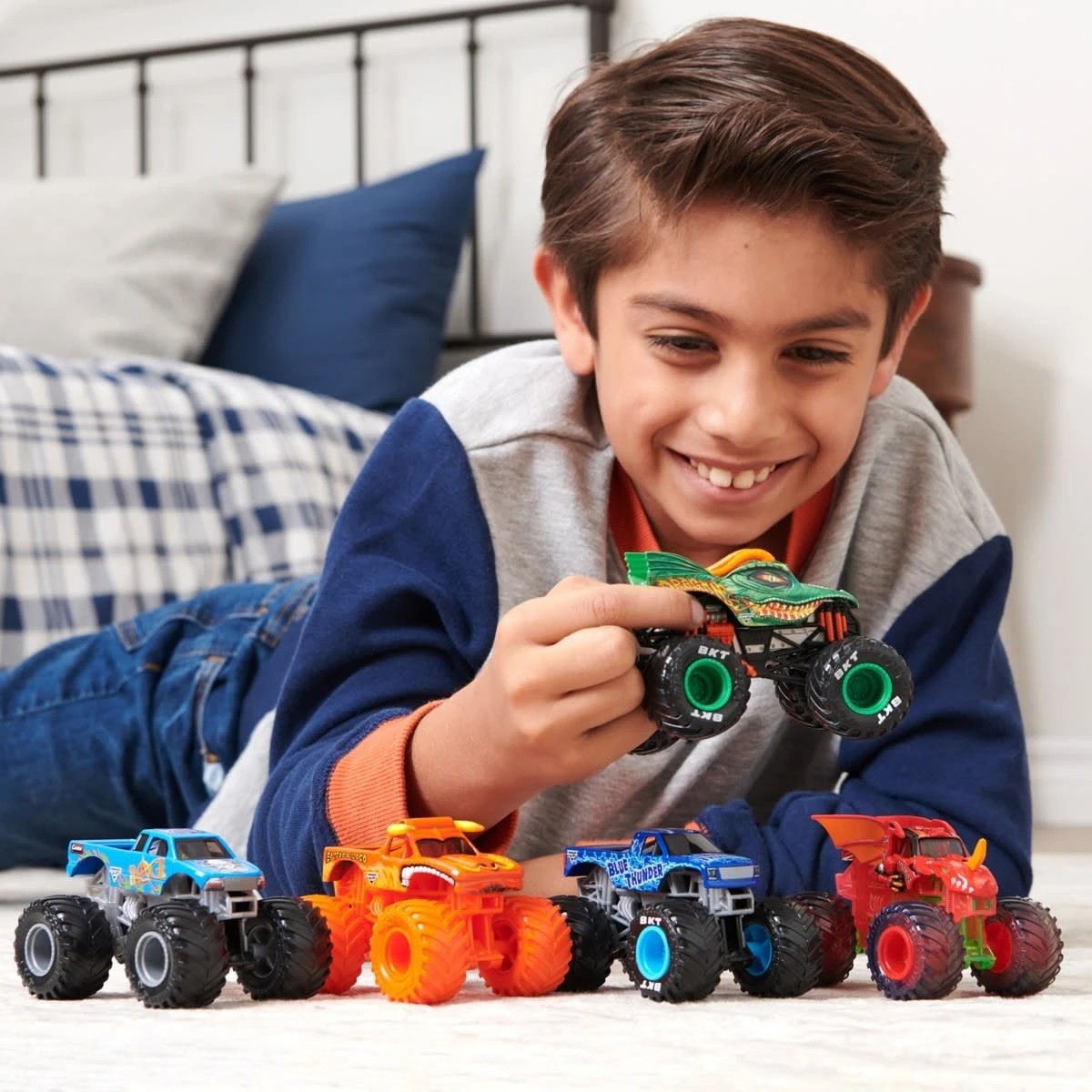 3 2 Pack Monster Jam 1:64 Die Cast Trucks - Assorted, 3 of 4