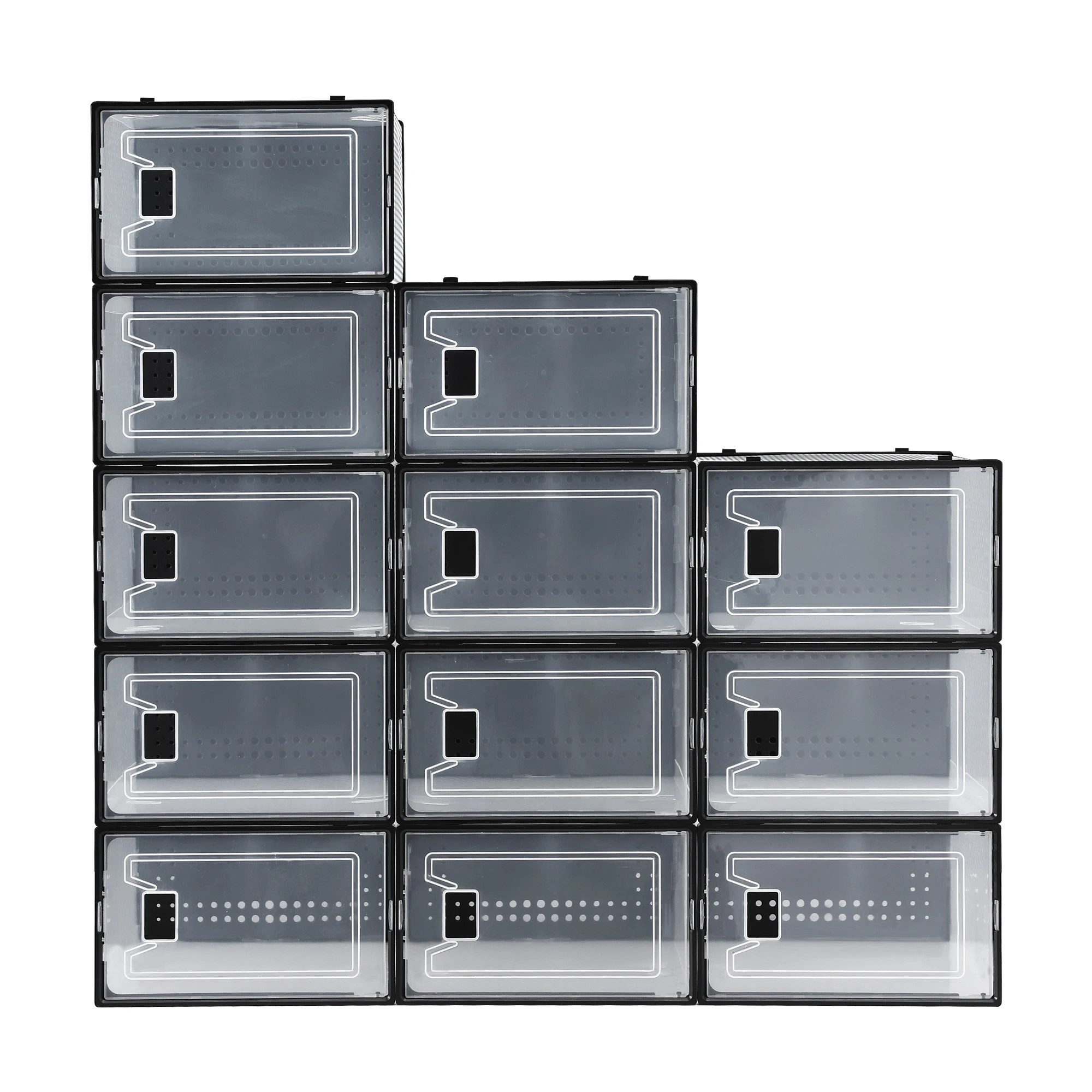 3 Artiss Shoe Storage Box DIY Set of 12 Stackable - Multi, 3 of 3