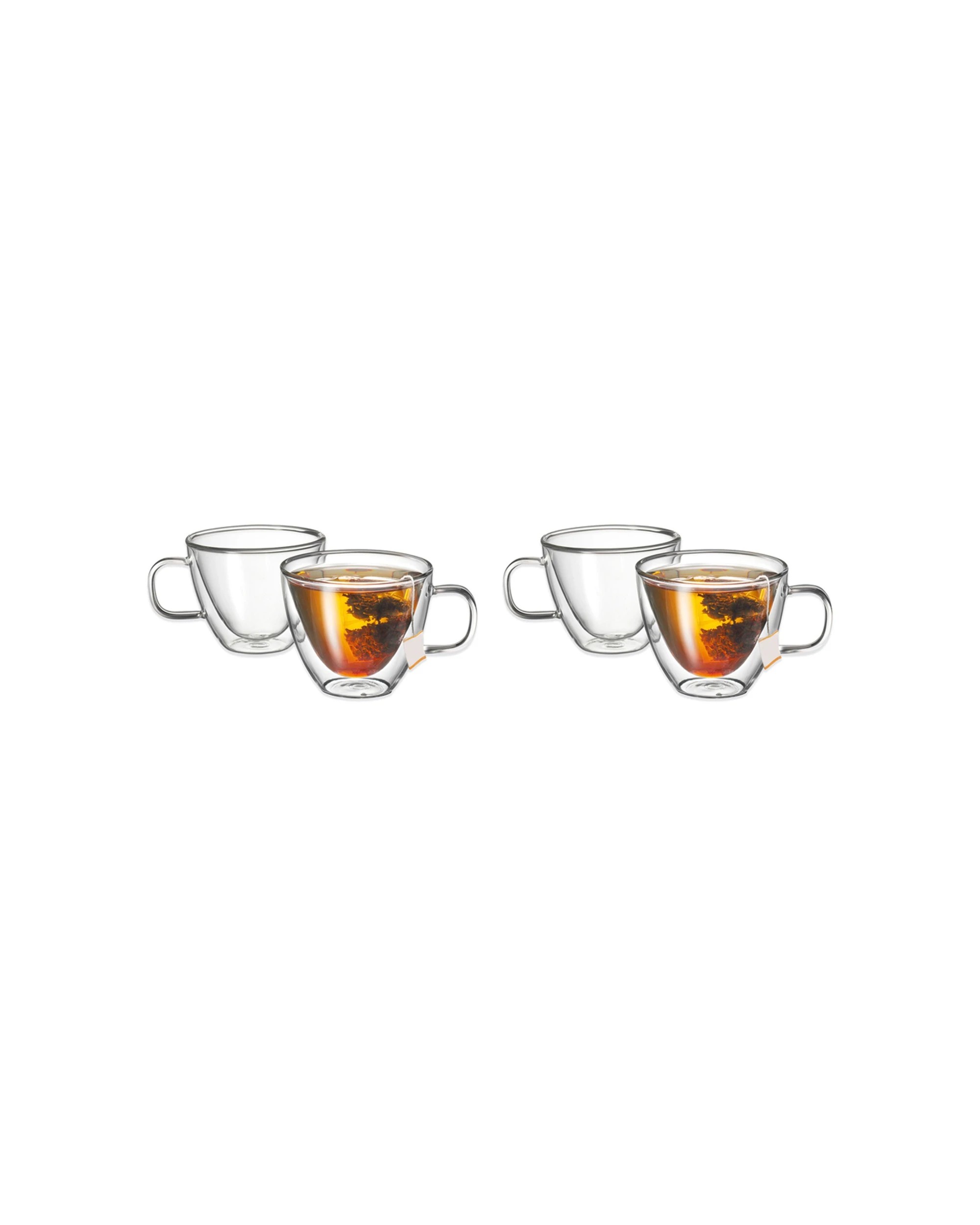1 Avanti 2PK Sienna Twin Wall Glass Cup Borosilicate 250ml Thermal Glassware - Clear, 1 of 1