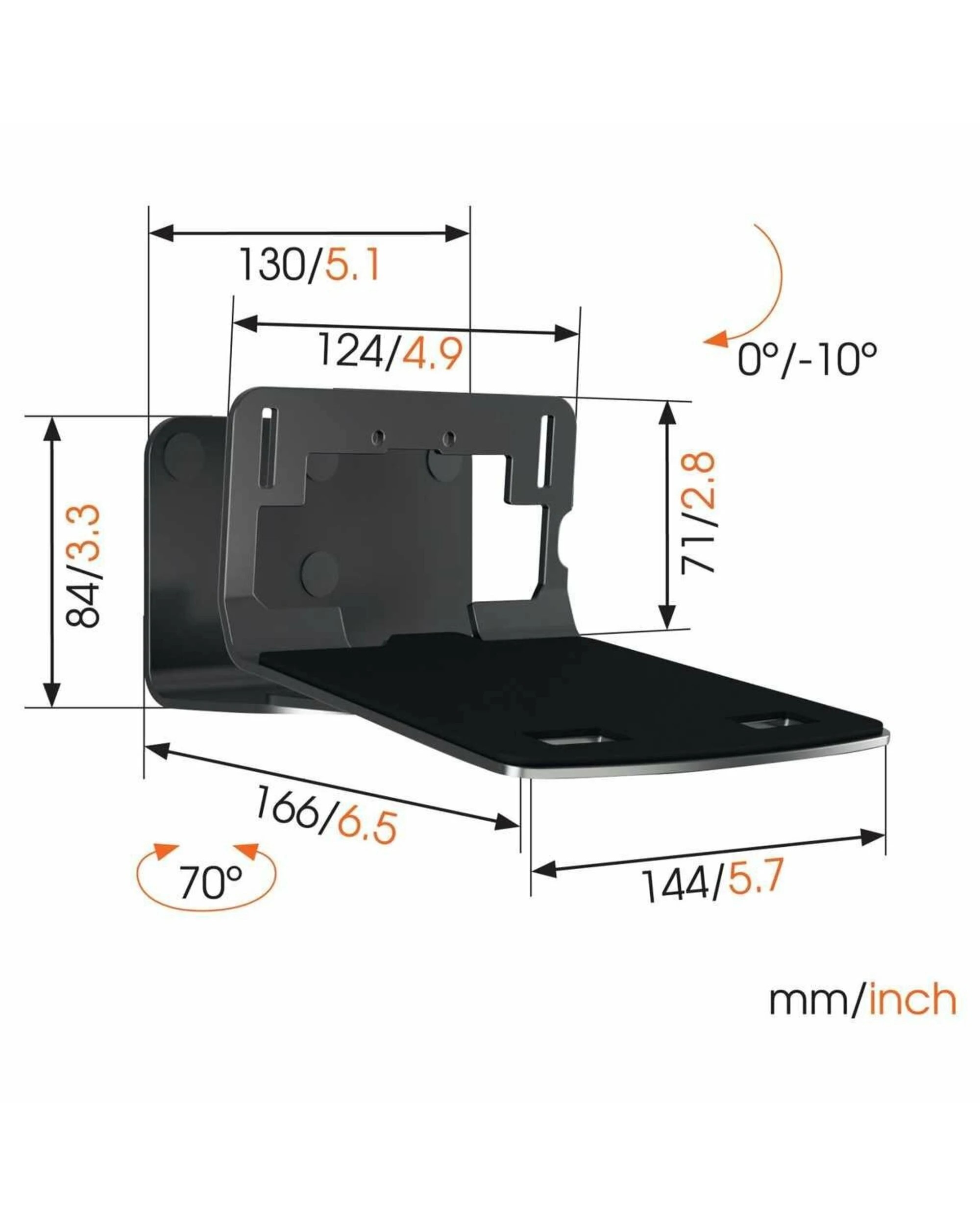 5 Vogel's Speaker Bracket Black, 5 of 5