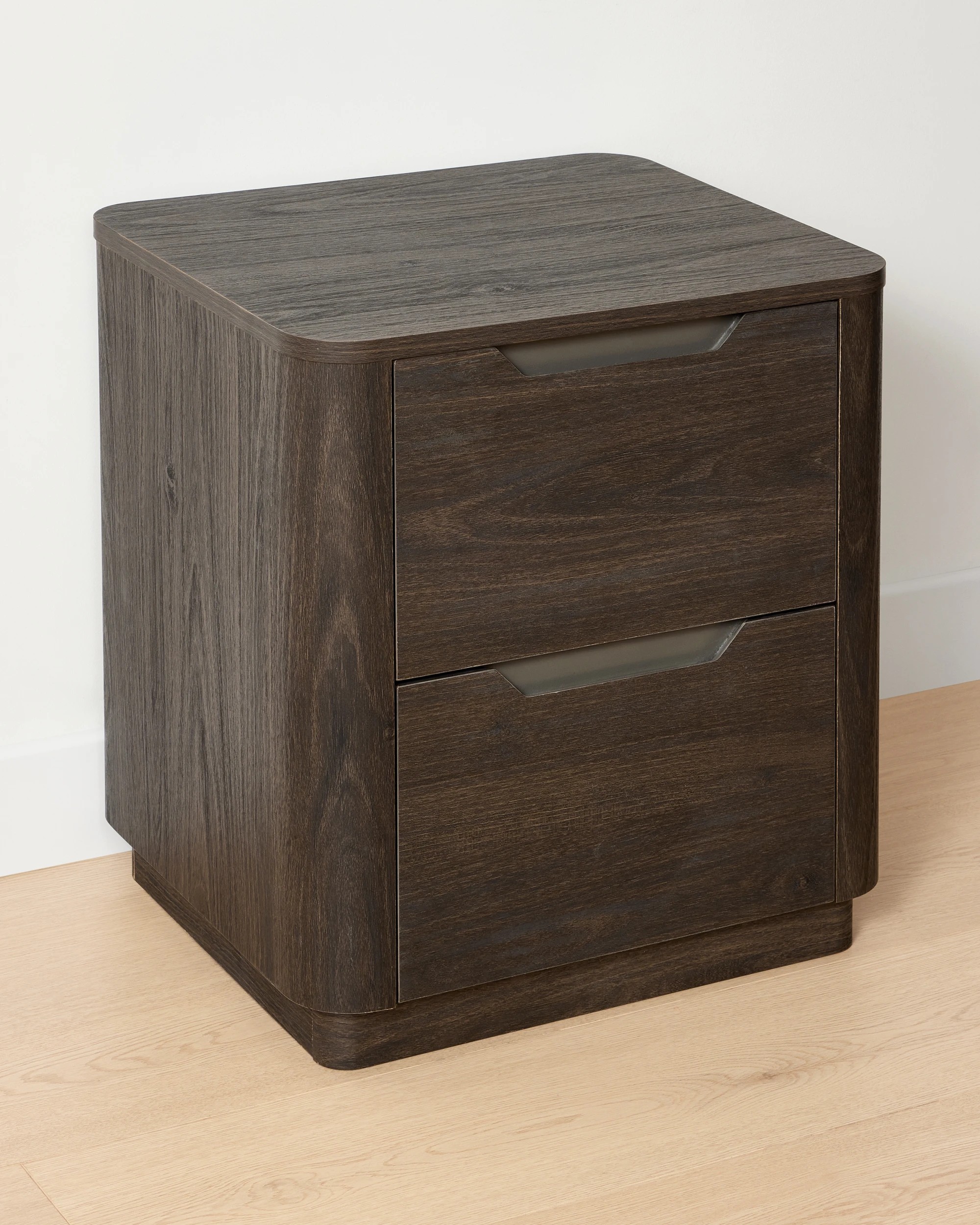 1 Miles 2 Drawer Bedside Table - Walnut, 1 of 7