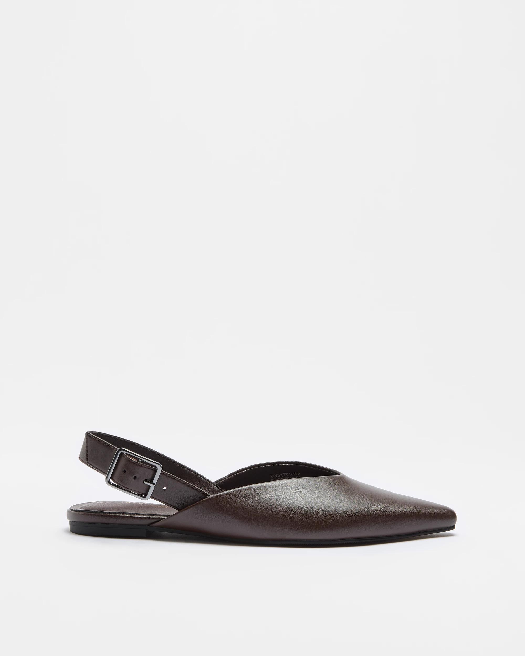 1 Target Womens Pointed Sling Back Flat - Bora CHOCOLATE, 1 of 3