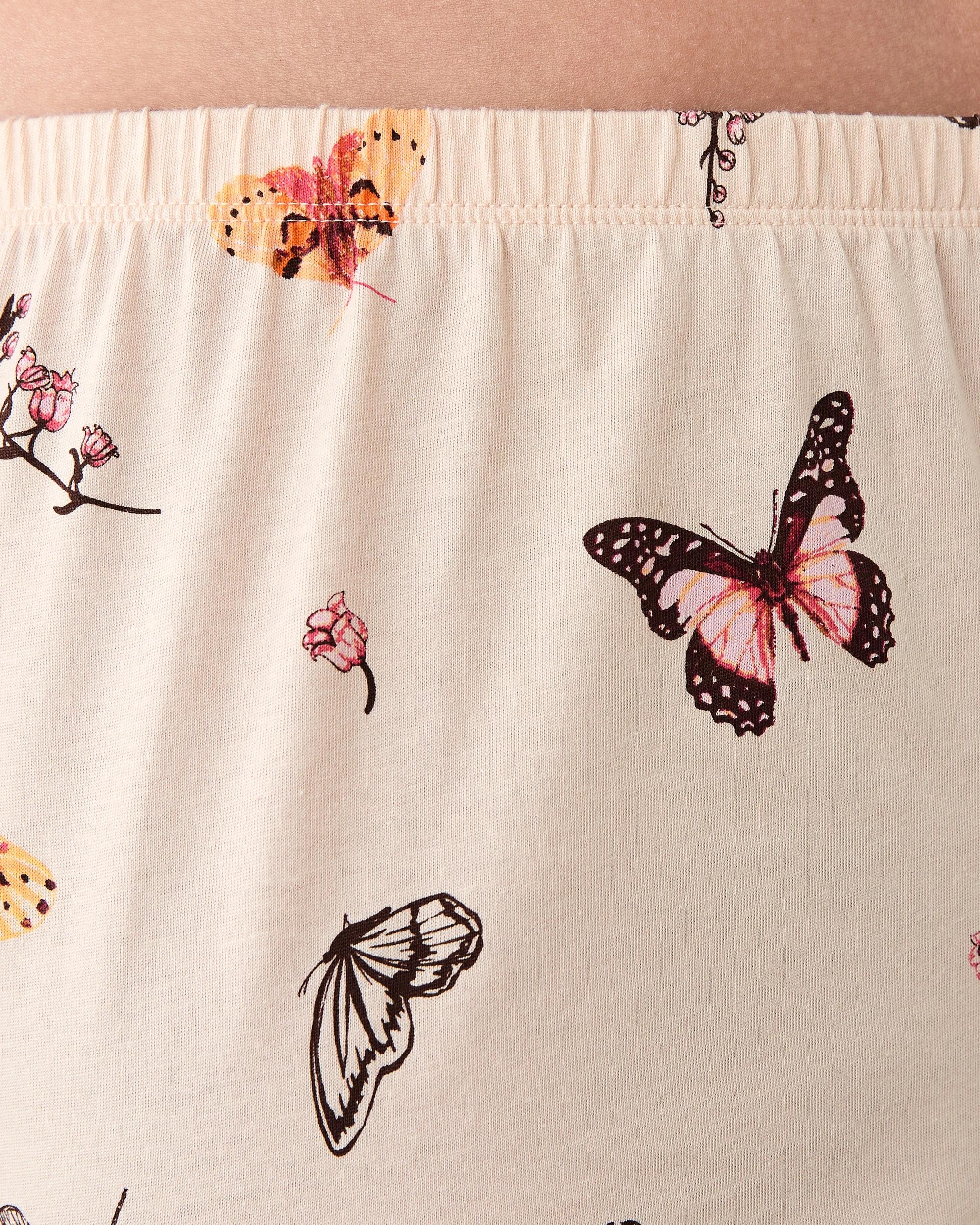 4 Cotton Print Knit Pants Butterfly, 4 of 4