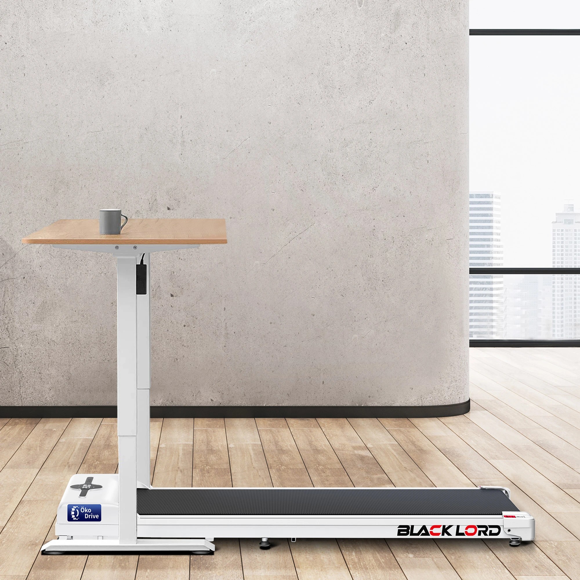 6 Black Lord Treadmill Electric Walking Pad Fitness Home Gym - White, 6 of 9