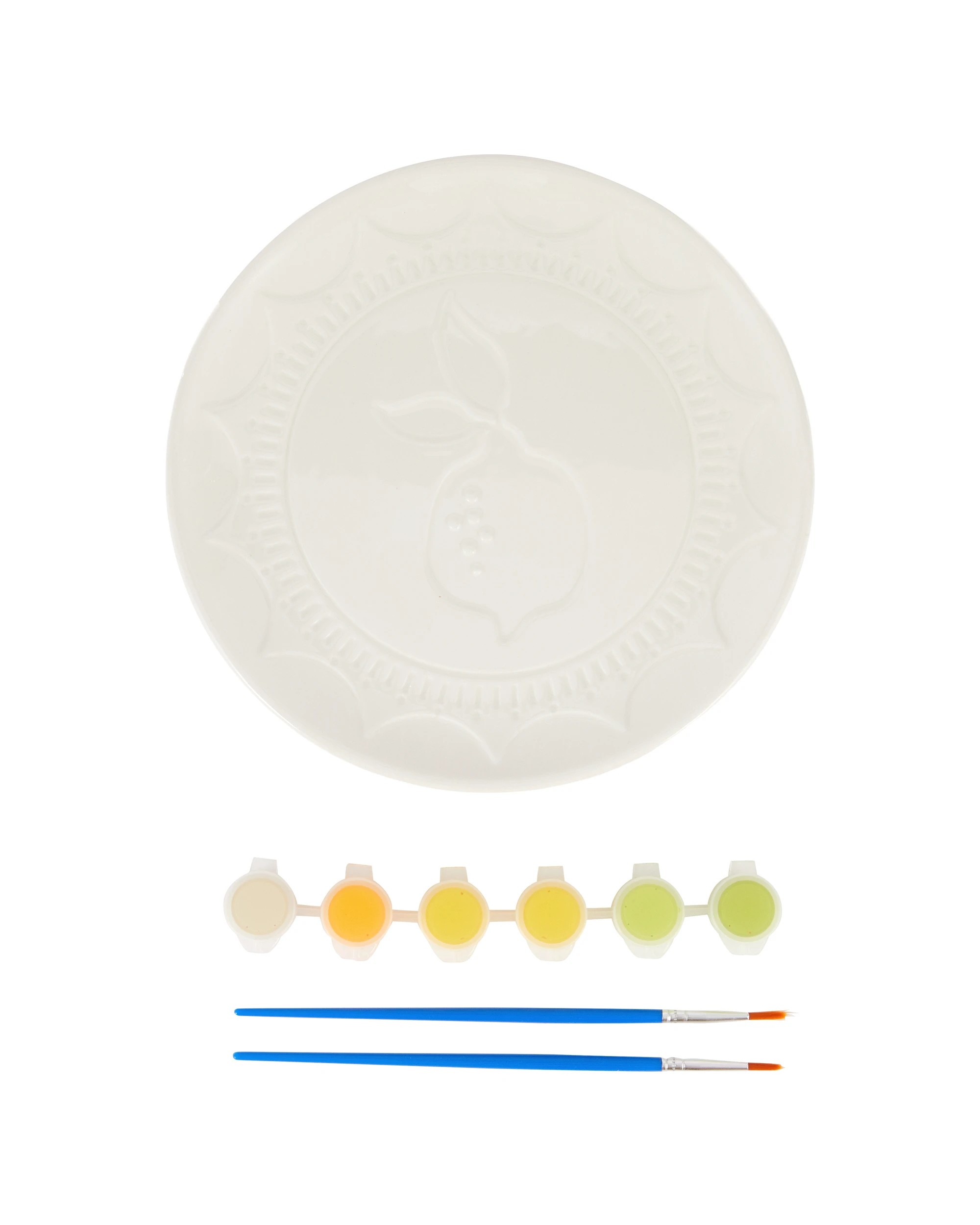 2 DIY Ceramic Plate Painting Kit, 2 of 3