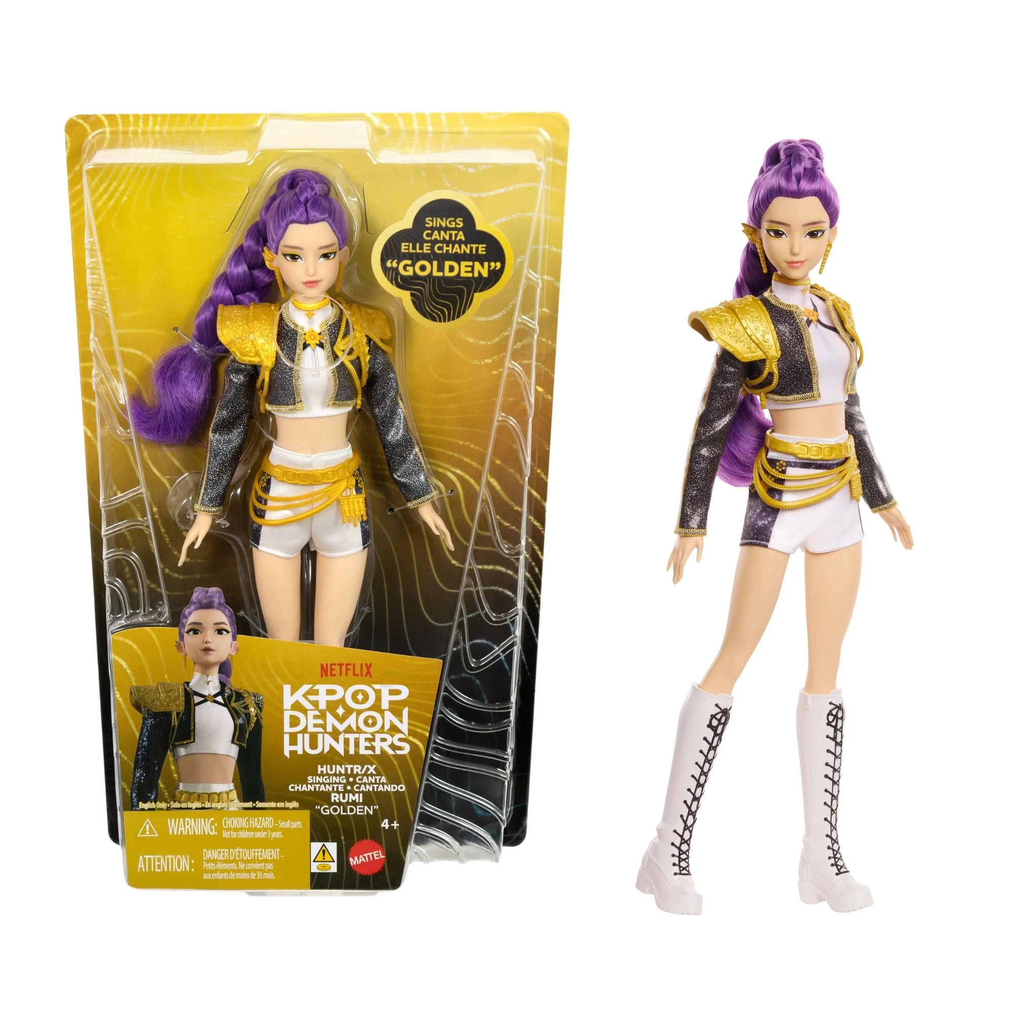 1 KPop Demon Hunters HUNTR/X Rumi Golden Singing Doll, 1 of 7