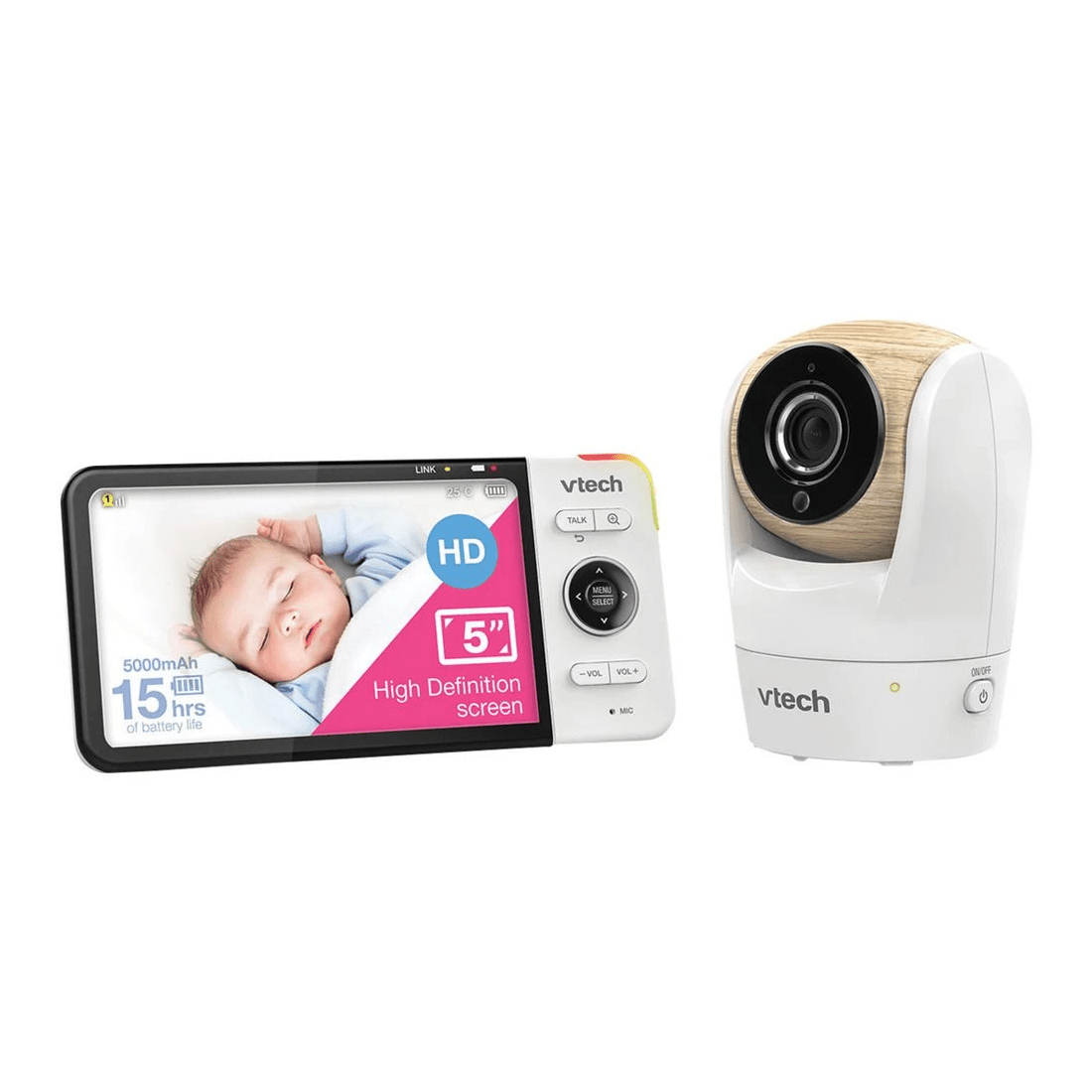 1 VTech 5" HD Pan and Tilt Baby Monitor BM5750HD, 1 of 3