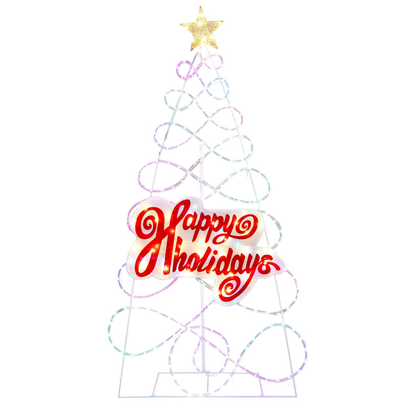 1 Costway 170CM LED Christmas Tree Light Pre-lit Xmas Tree 6 Lighting Modes String Lights Home Party, 1 of 1