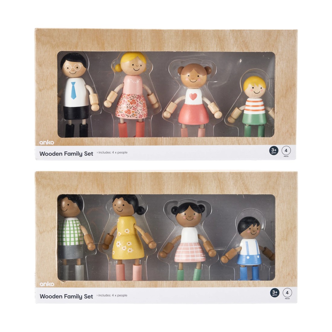 8 4 Piece Wooden Family Set - Assorted, 8 of 9