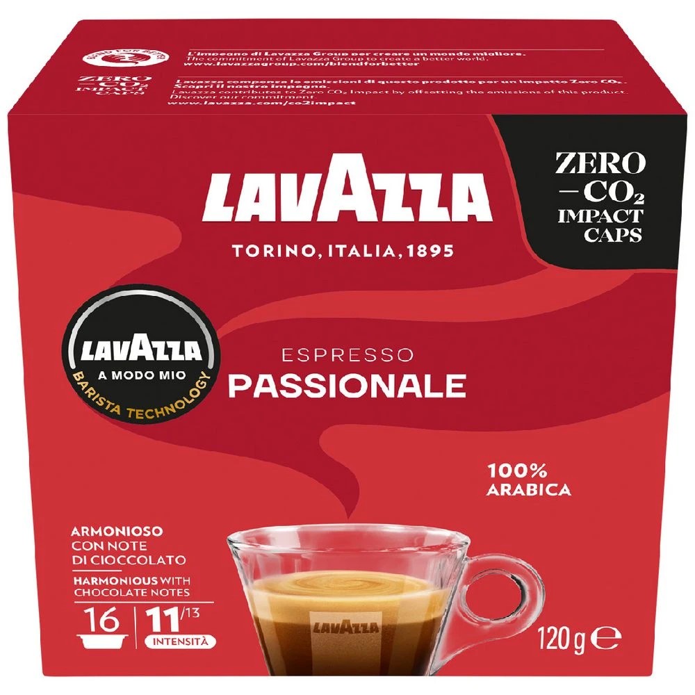 1 Lavazza A Modo Mio Capsules Passionale 16 Pack, 1 of 5