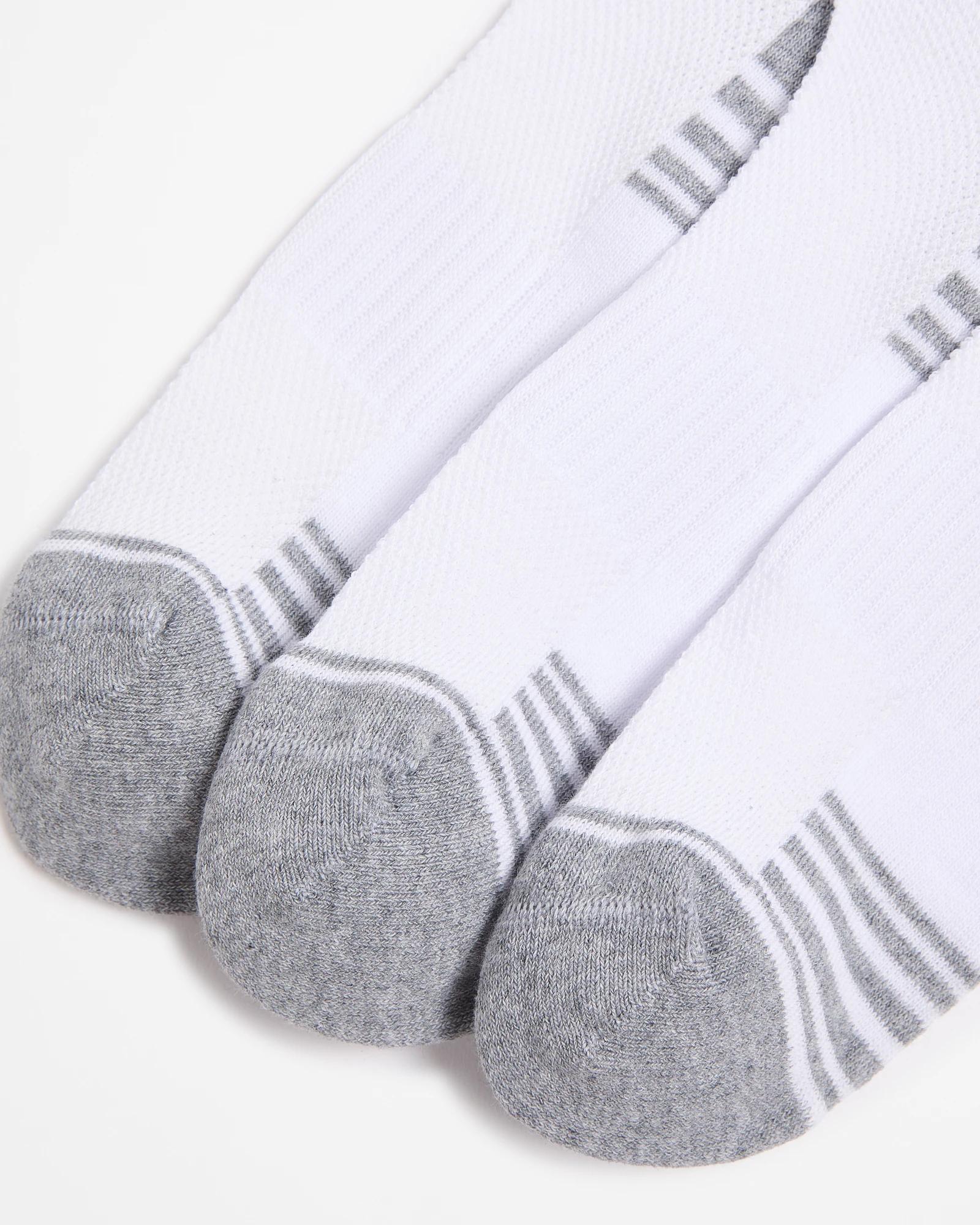 2 Australian Cotton Blend 3 Pack Sports Crew Socks - Maxx WHITE, 2 of 3