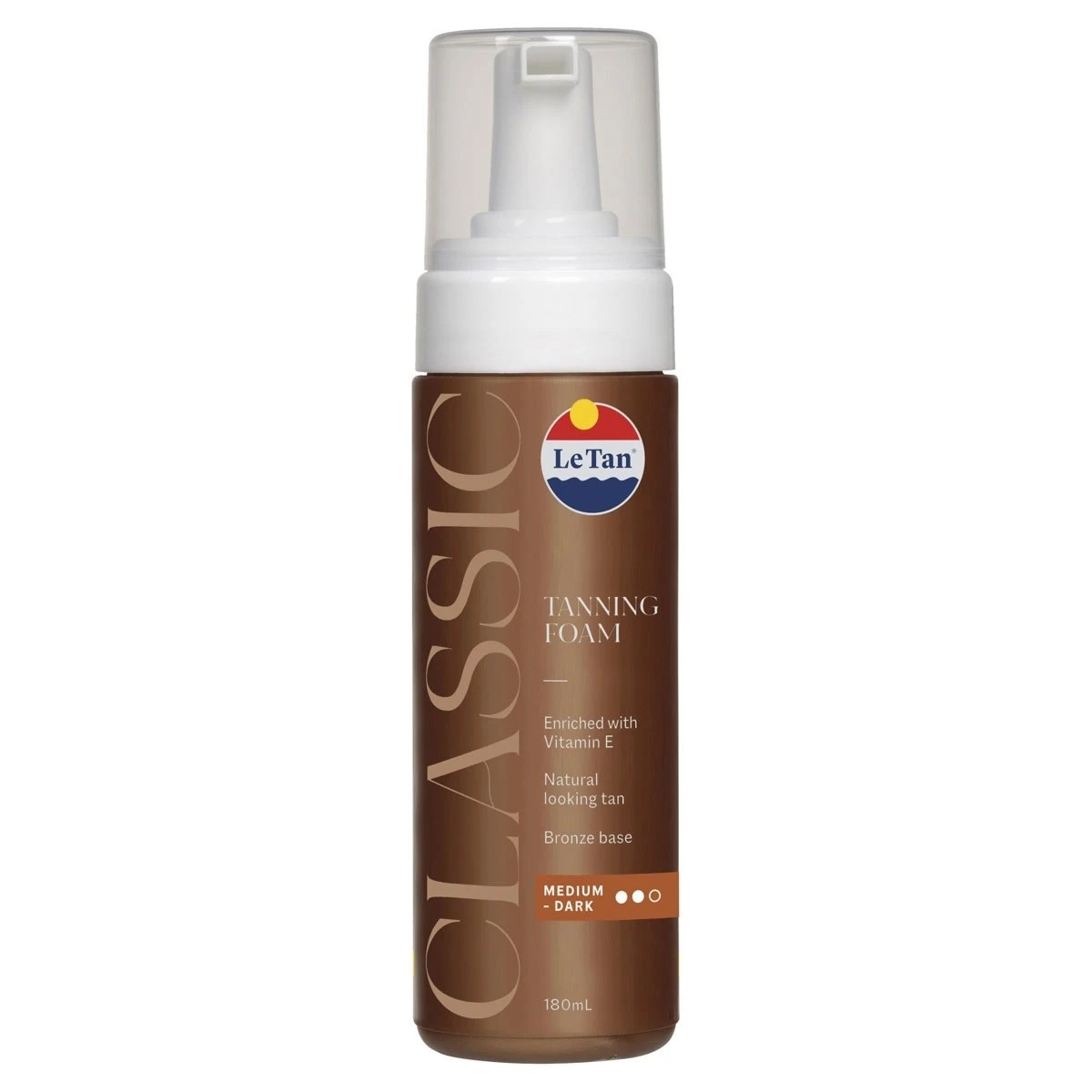 1 Le Tan Classic Tanning Foam 180ml - Medium Dark, 1 of 5