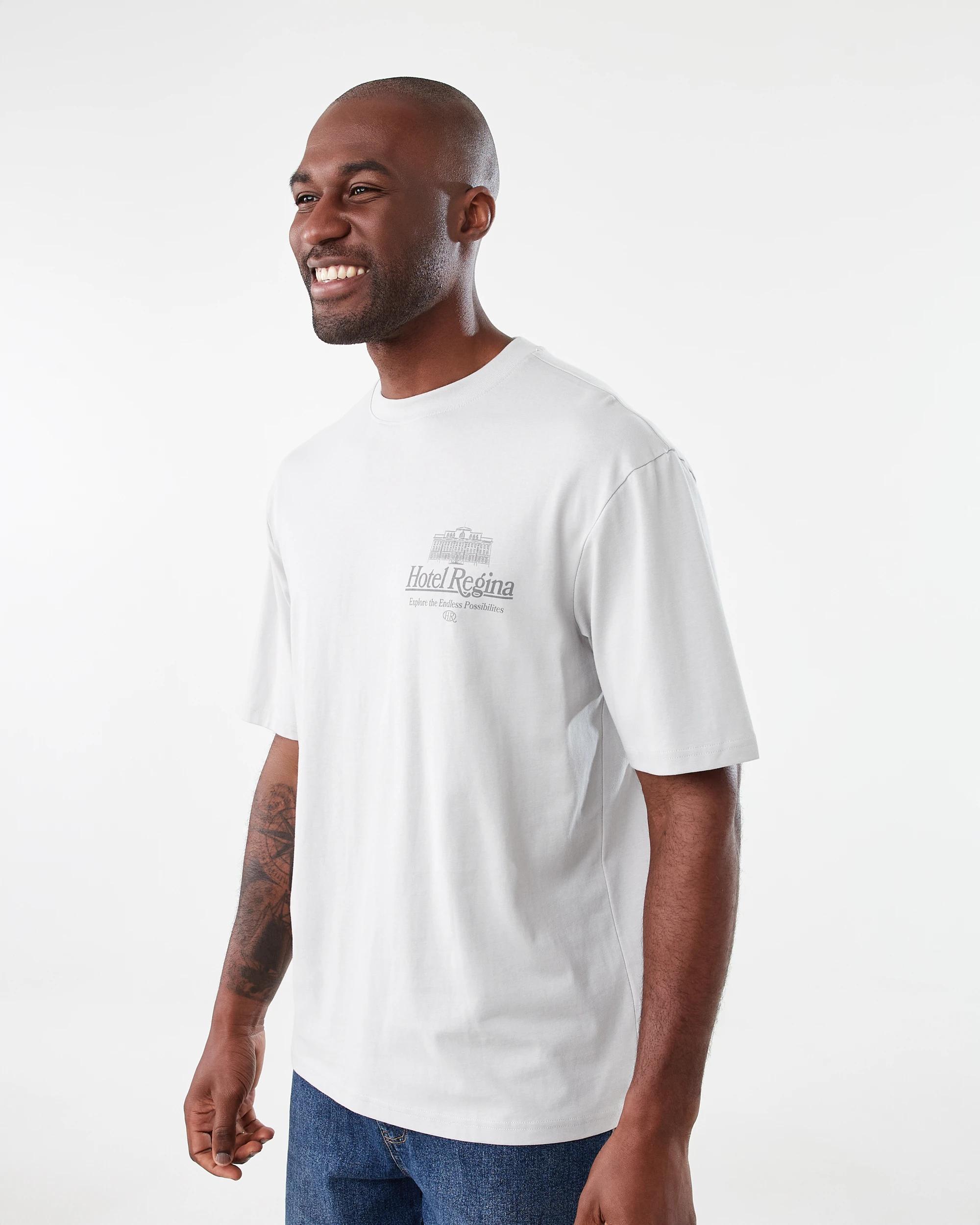 2 Oversized Print T-shirt Gry Hotl, 2 of 7