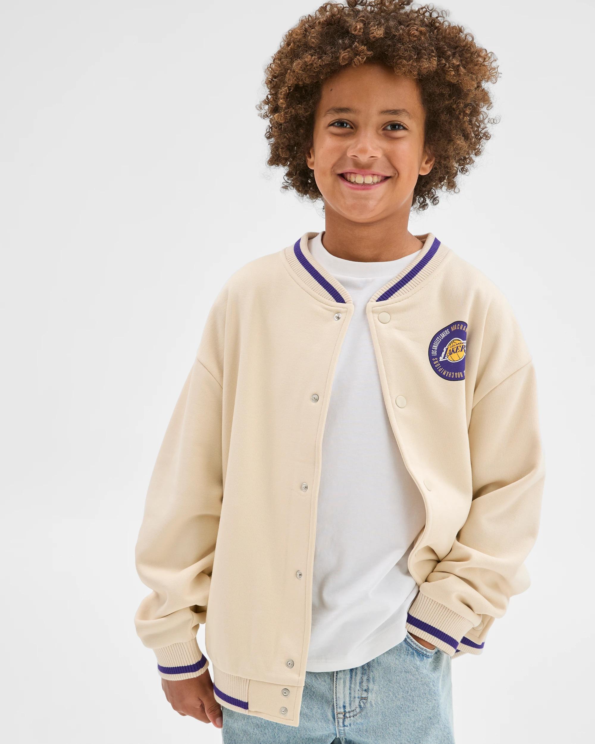 3 NBA Australian Cotton Blend Varsity Jacket NEUTRAL, 3 of 7