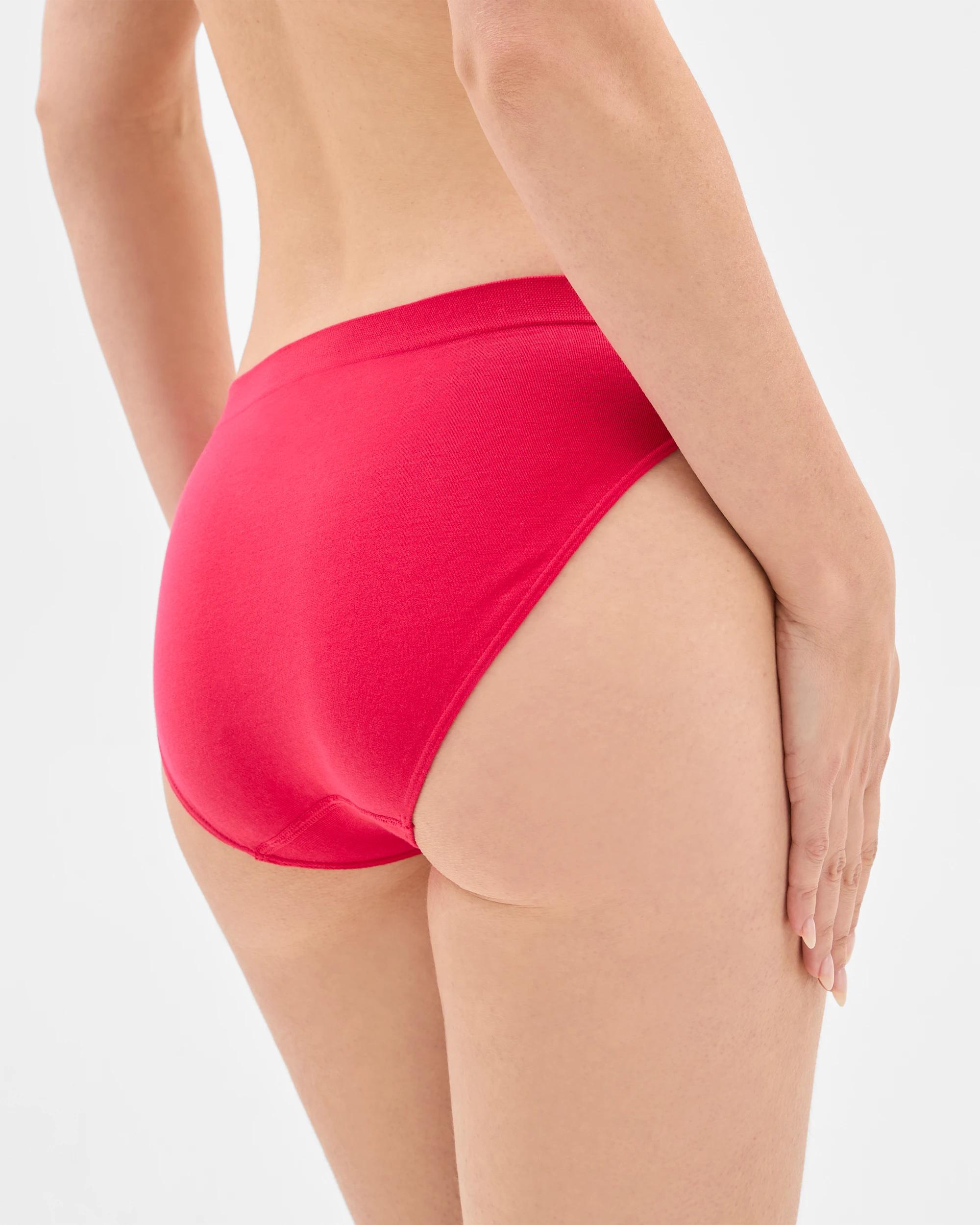 4 Target Australian Cotton Blend 2 Pack Seamfree Bikini Briefs BARBERRY, 4 of 4