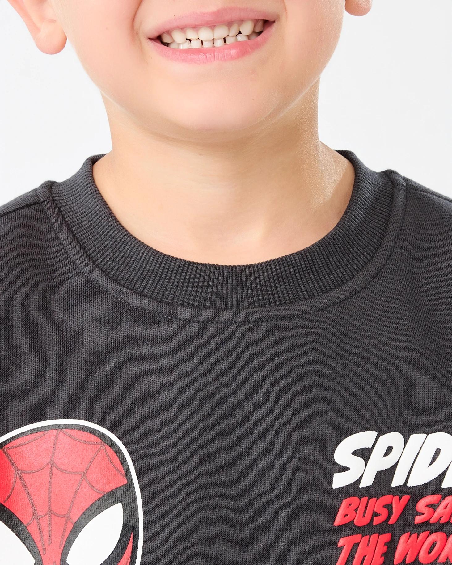 4 Spider-Man License Print Crew Neck Sweatshirt Spiderman, 4 of 8