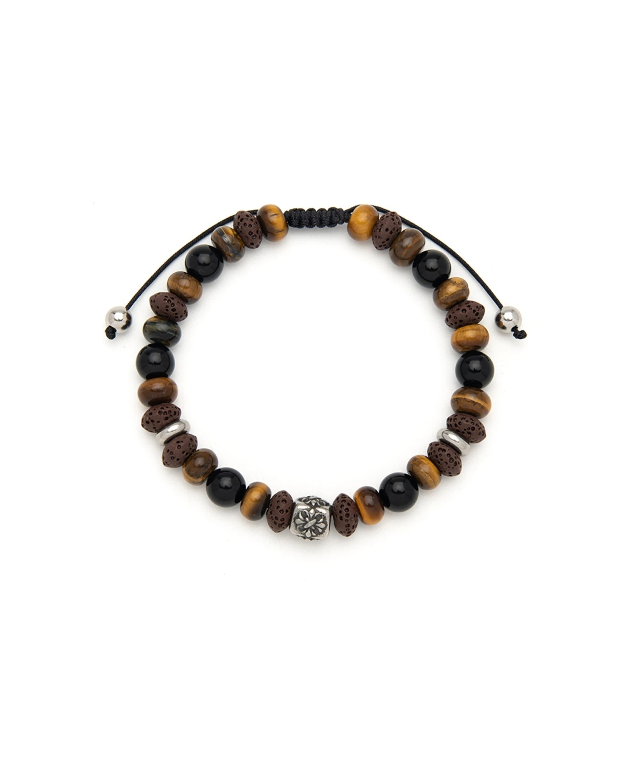 2 Men's Republic Fashion Bracelet Stainless Steel Semi Precious Stones Assorted - Multi, 2 of 2