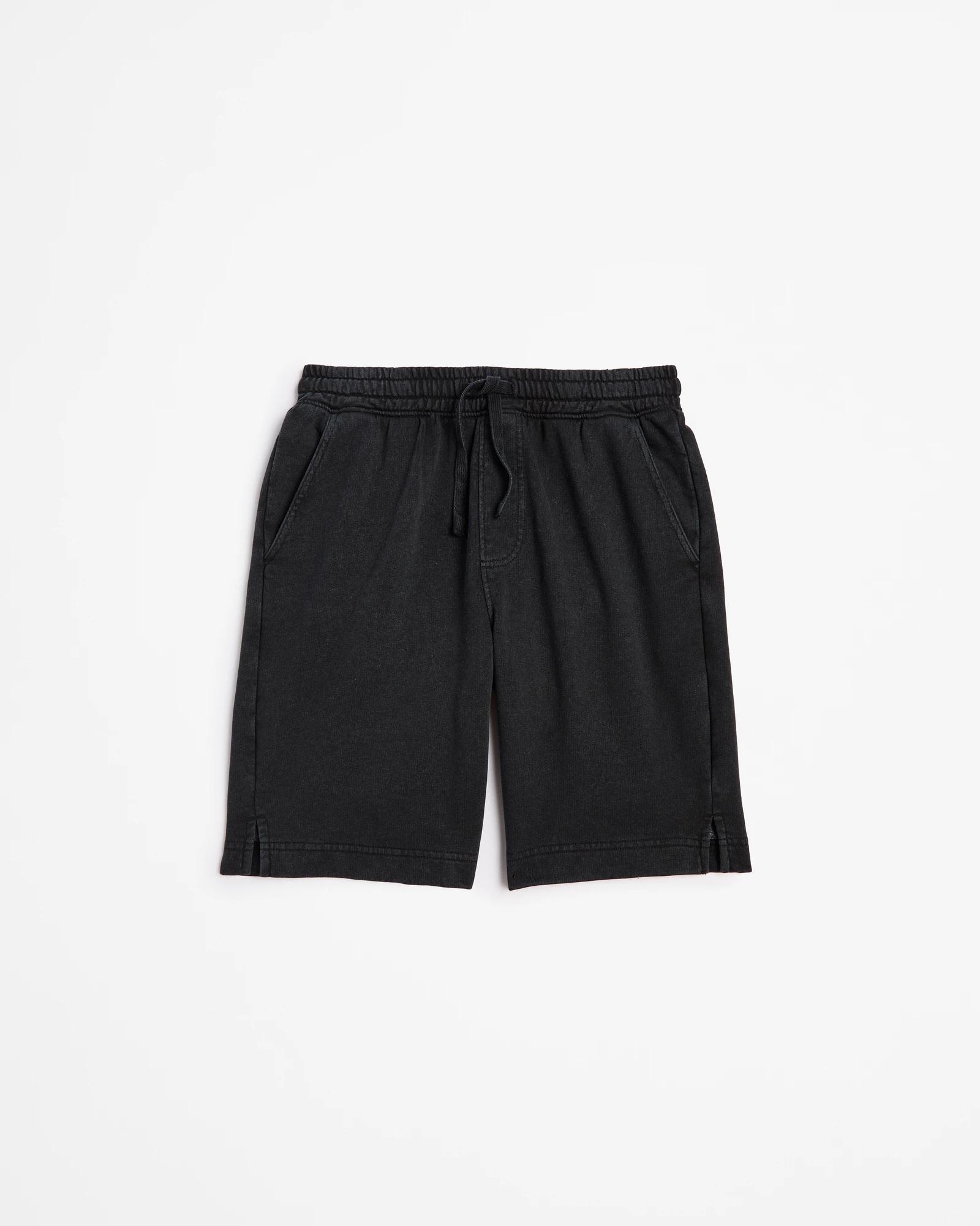 1 Target Washed Fleece Shorts BLACK, 1 of 3