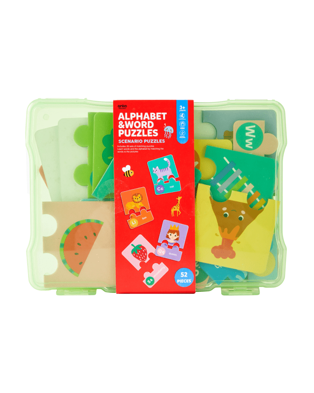 52 Piece Alphabet and Word Scenario Puz