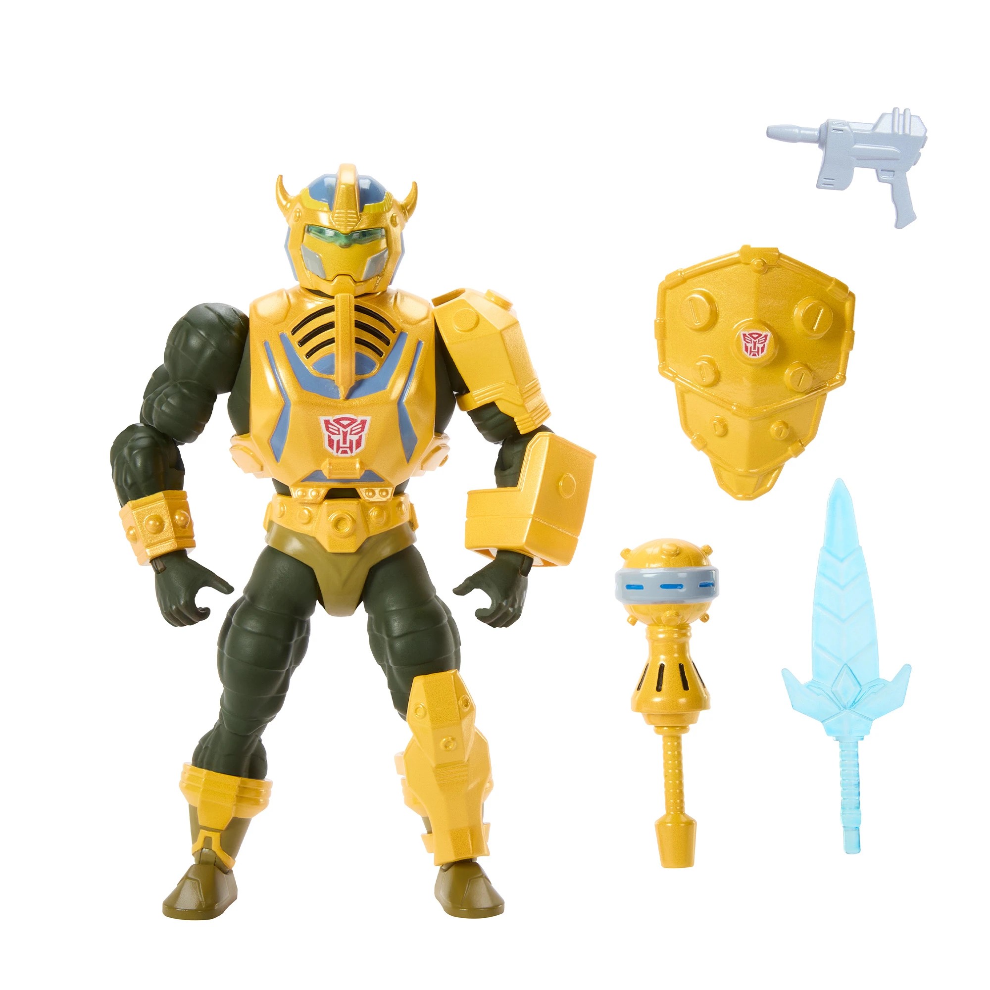 2 Masters of the Universe x Transformers Bumblebee Armor Man-At-Arms Action Figure, 2 of 6