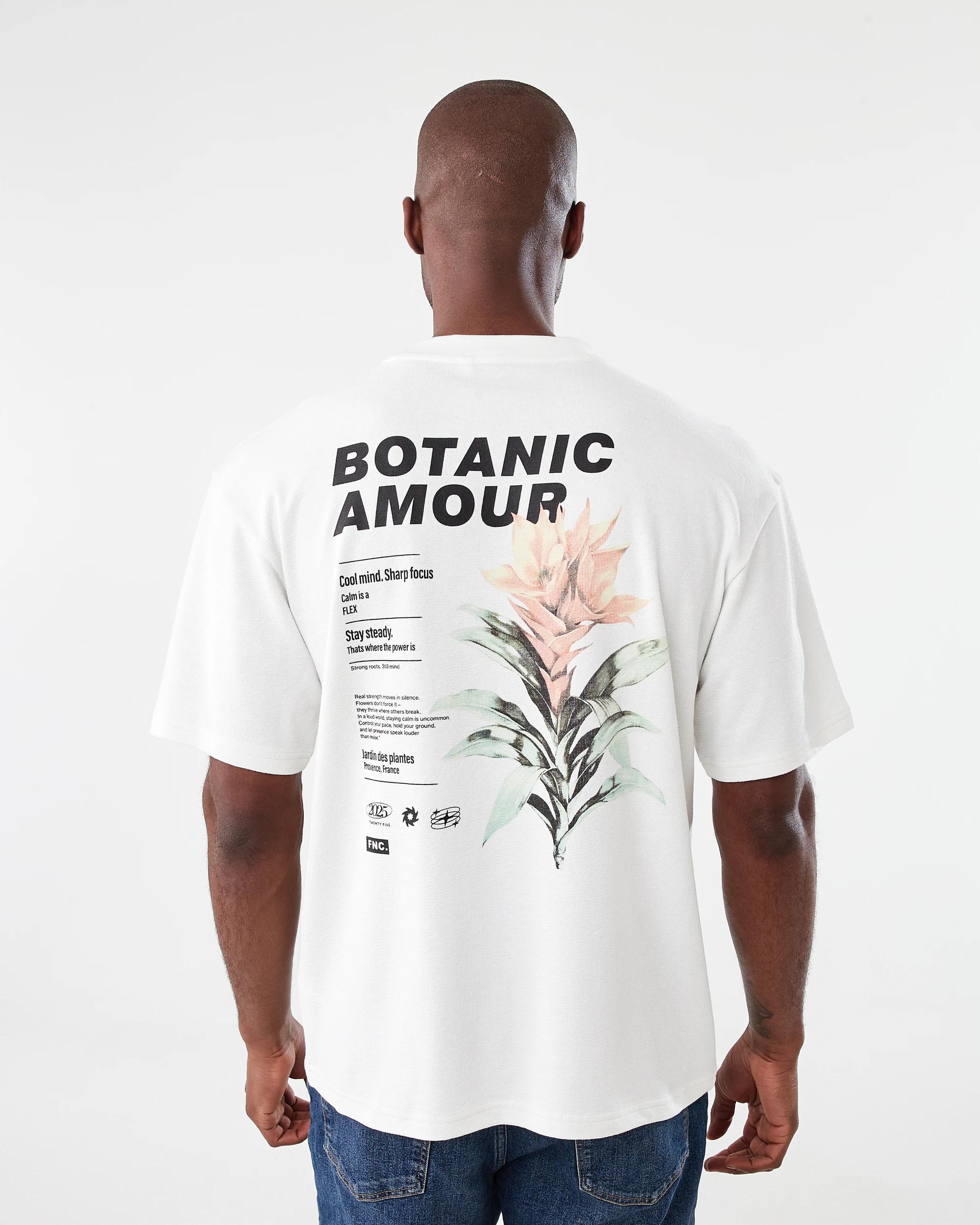 3 Textured Printed T-shirt Wht Botanc, 3 of 7