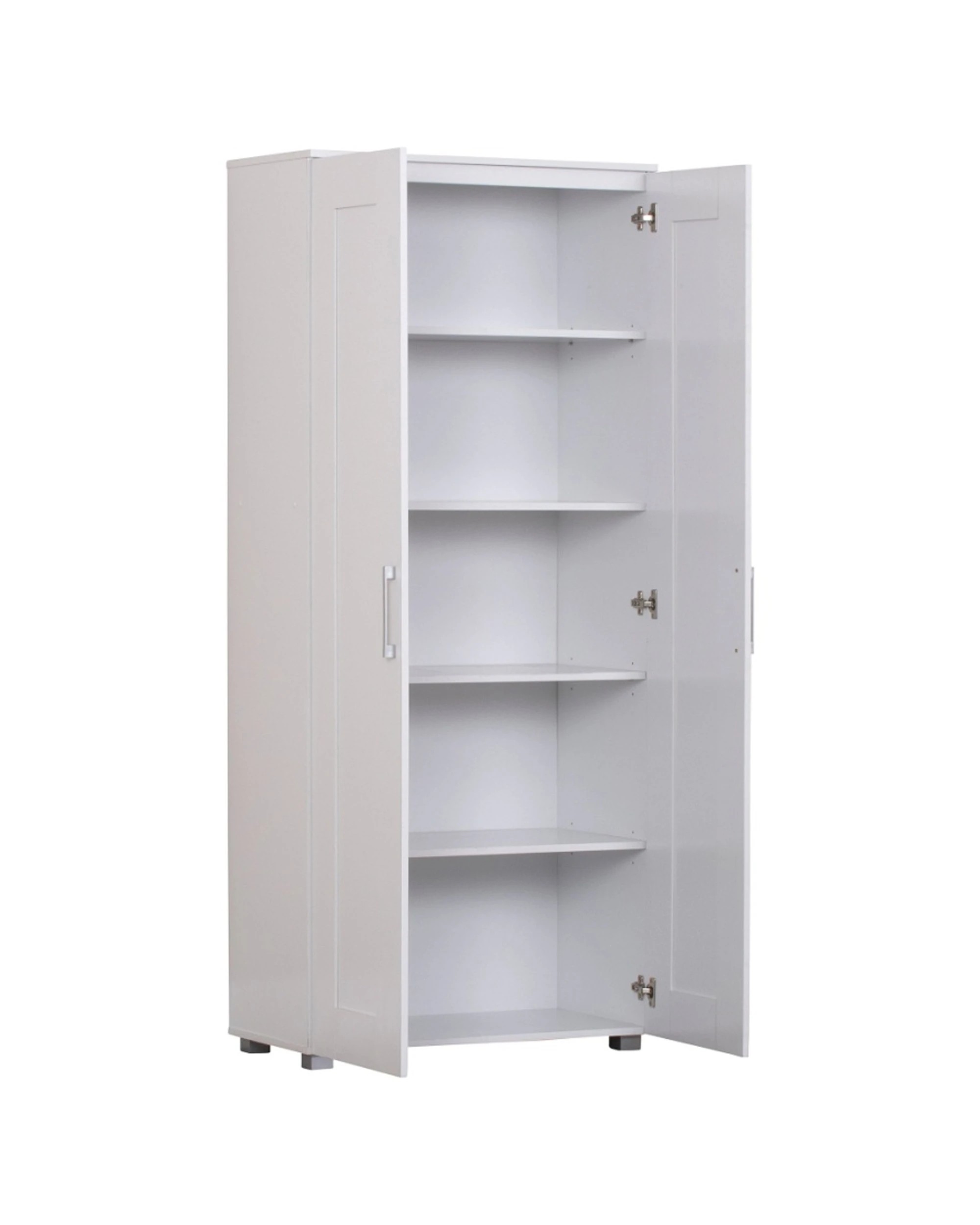 1 Alpine Bay Montreal Cupboard 2 Door Tall Multipurpose Storage Unit - White, 1 of 4