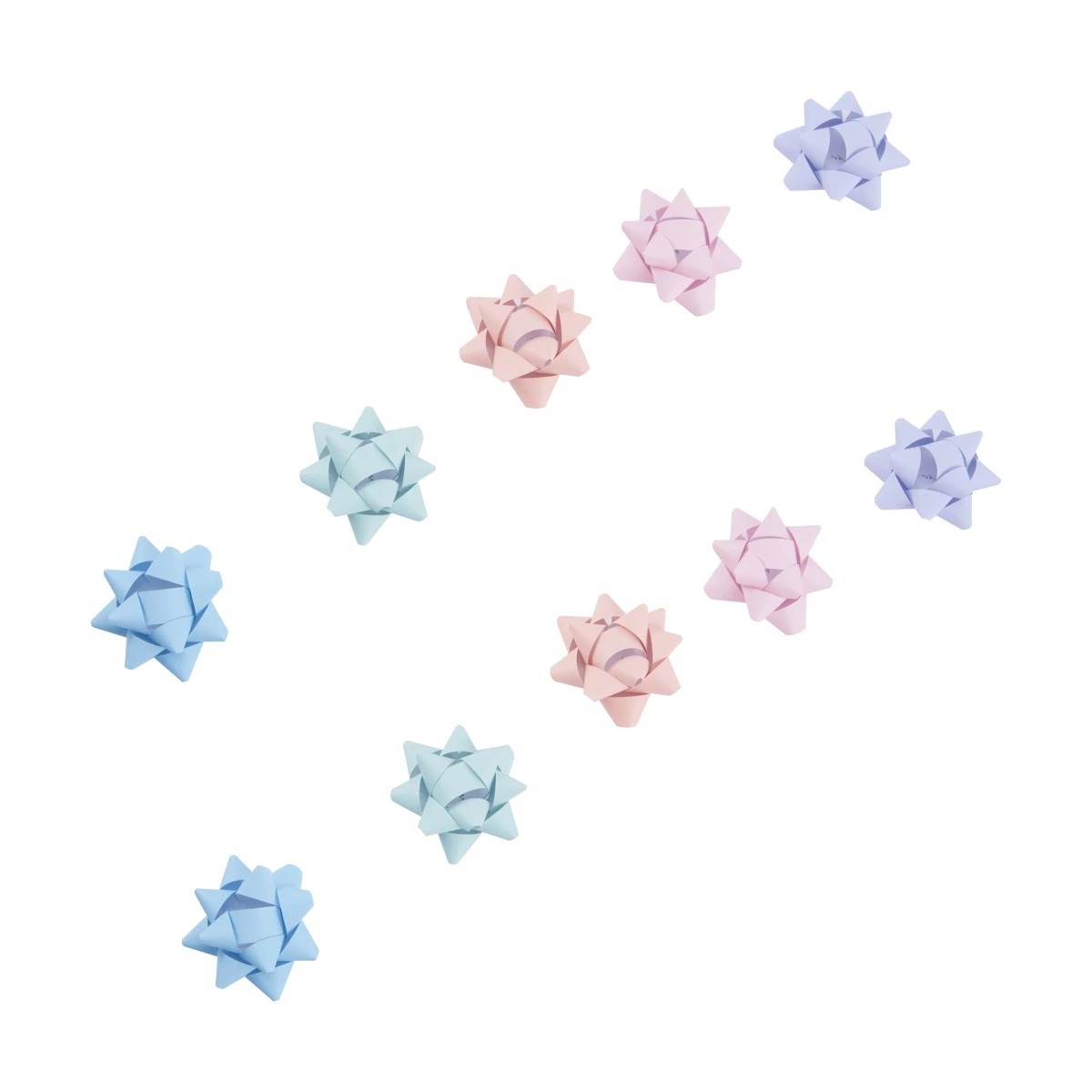 3 10 Piece Mini Paper Bows - Pastel, 3 of 8