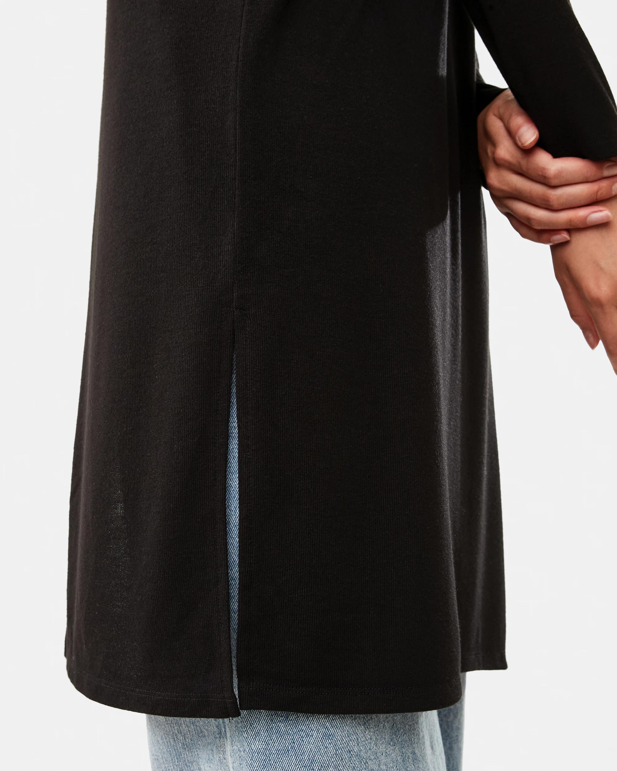 6 Edge to Edge Cardigan Black, 6 of 6