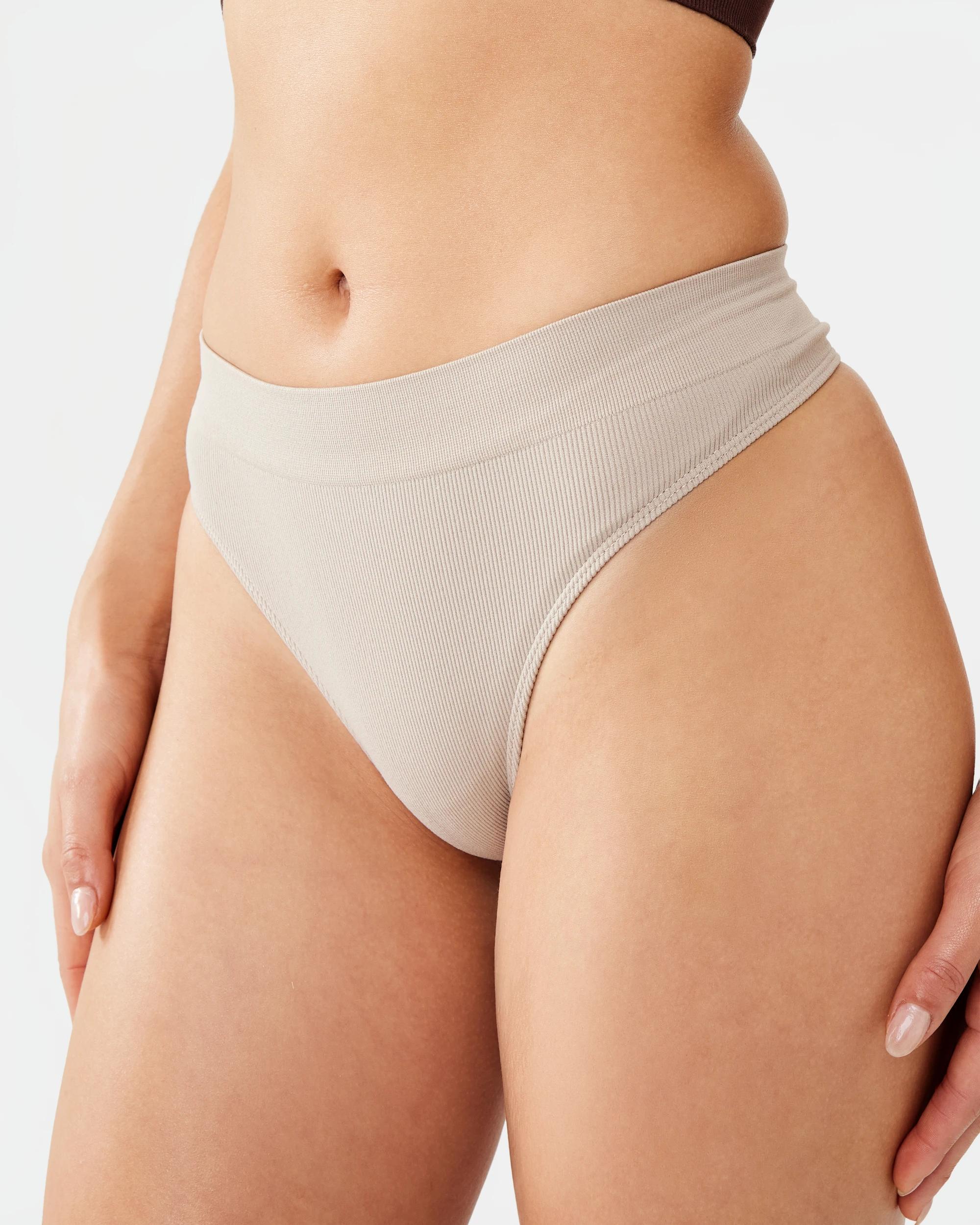 7 3 Pack Seamfree Rib G-String Briefs Butterfly, 7 of 10