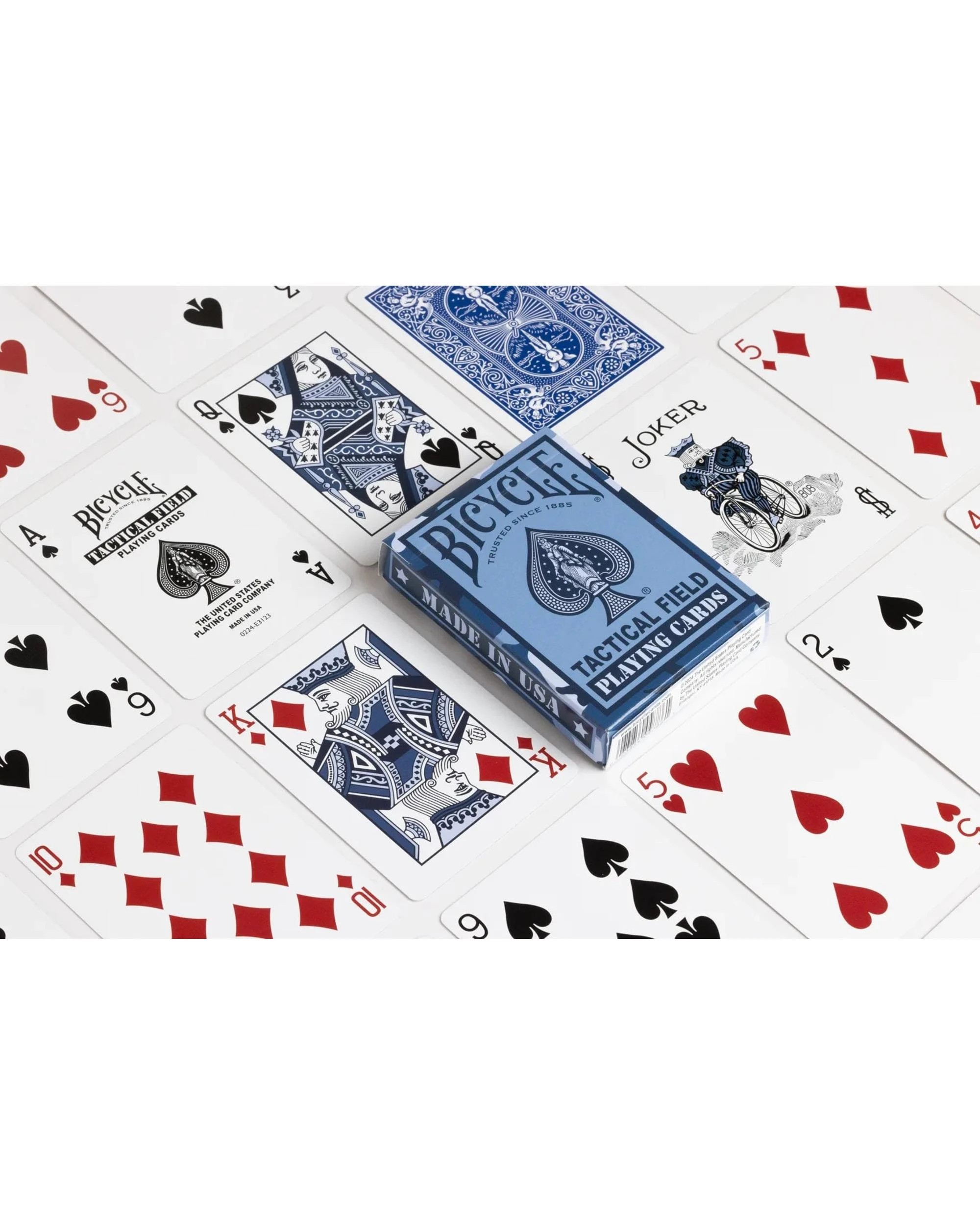4 Bicycle Tactical Field Playing Cards - Navy or Black, 4 of 5