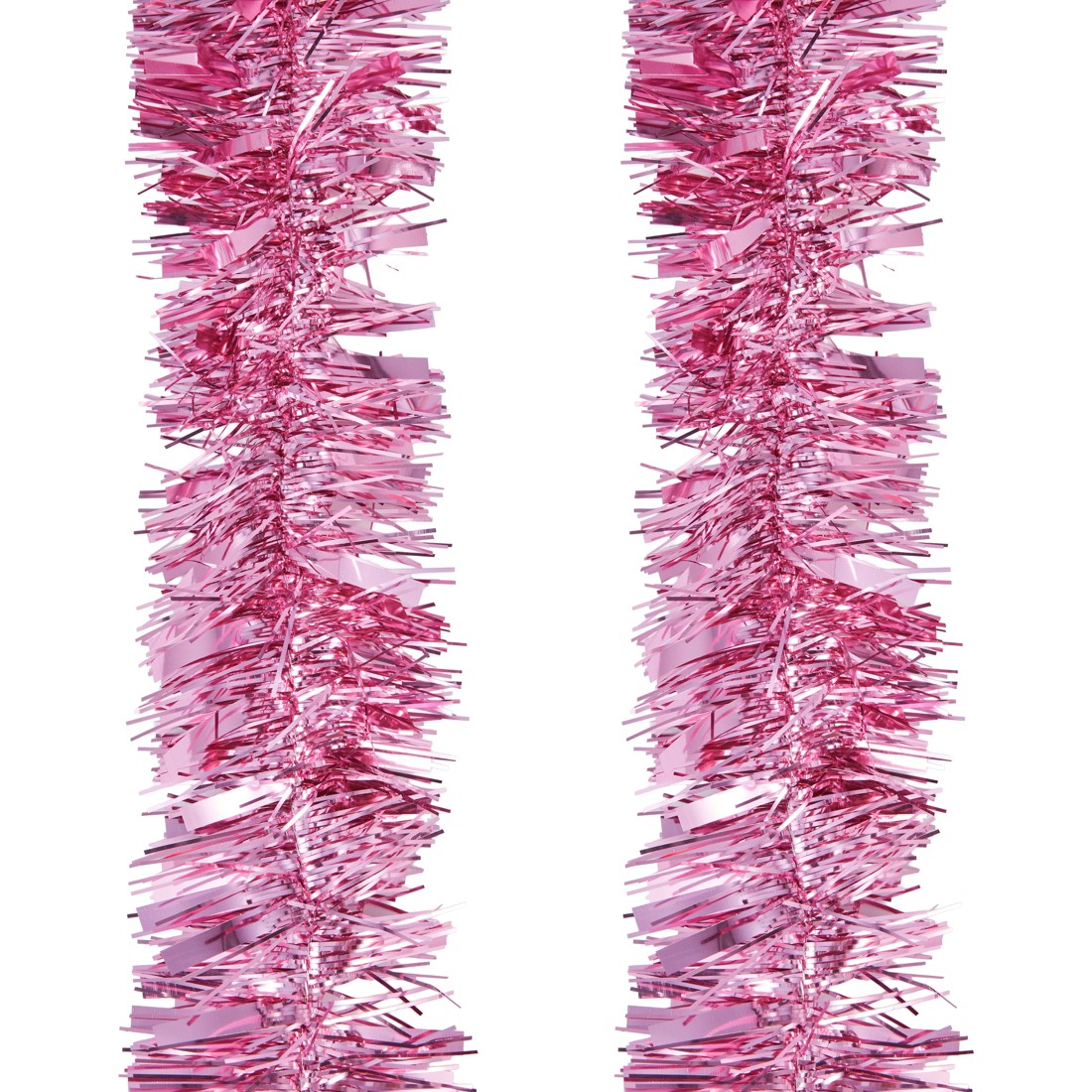 2 6m Pink Christmas Tinsel, 2 of 3
