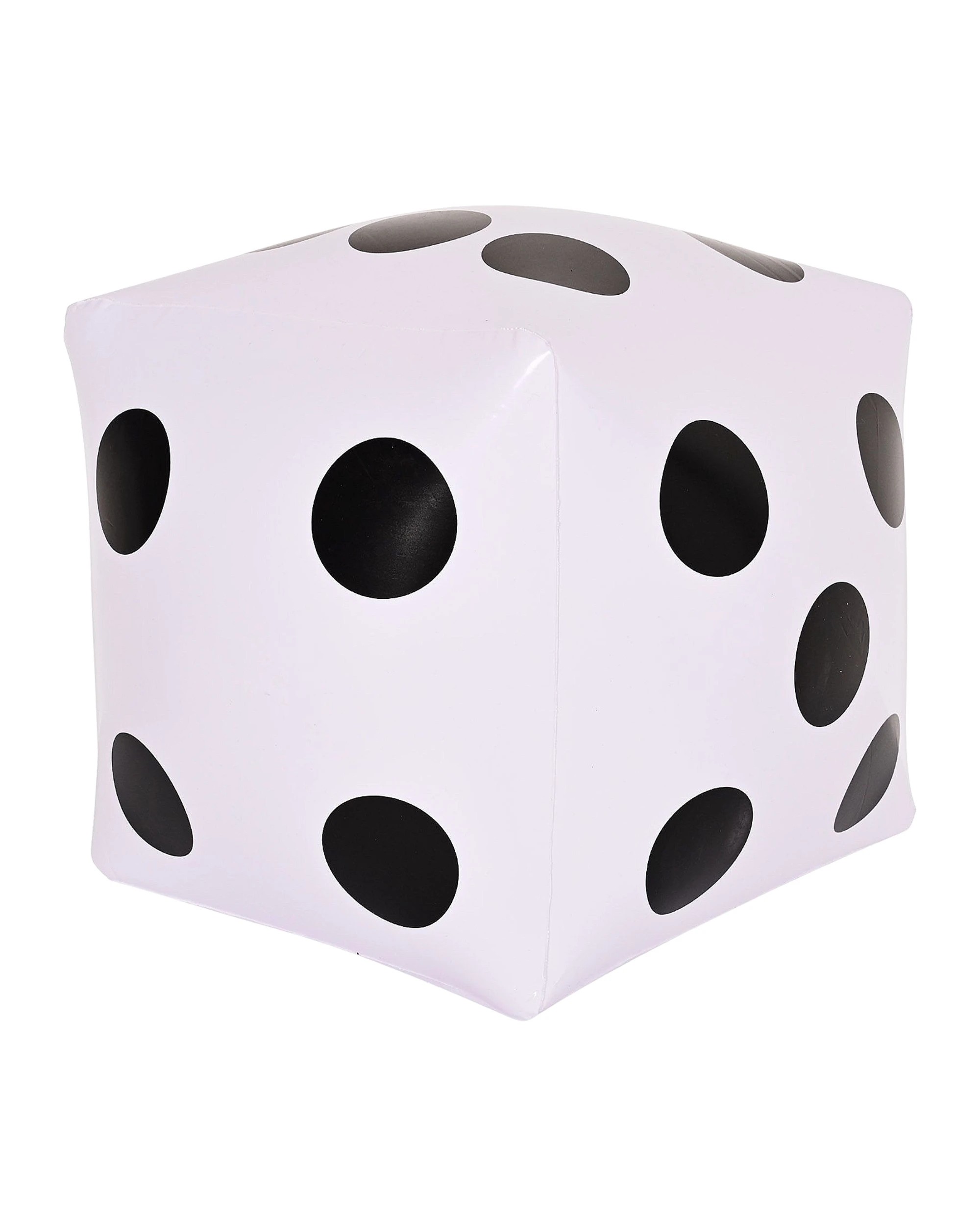 1 Beistle Inflatable Dice Pack of 2 - White, 1 of 5