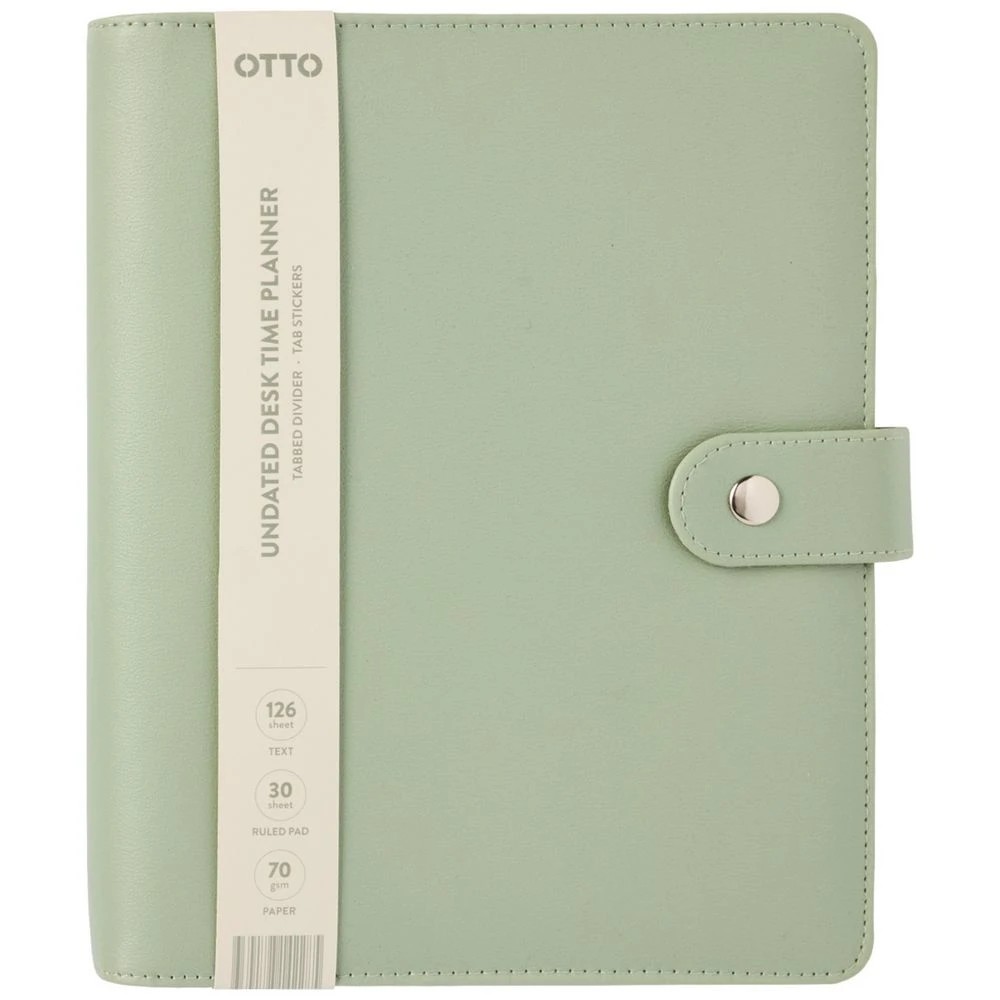 1 Otto Undated Desk Time Planner Sage, 1 of 3