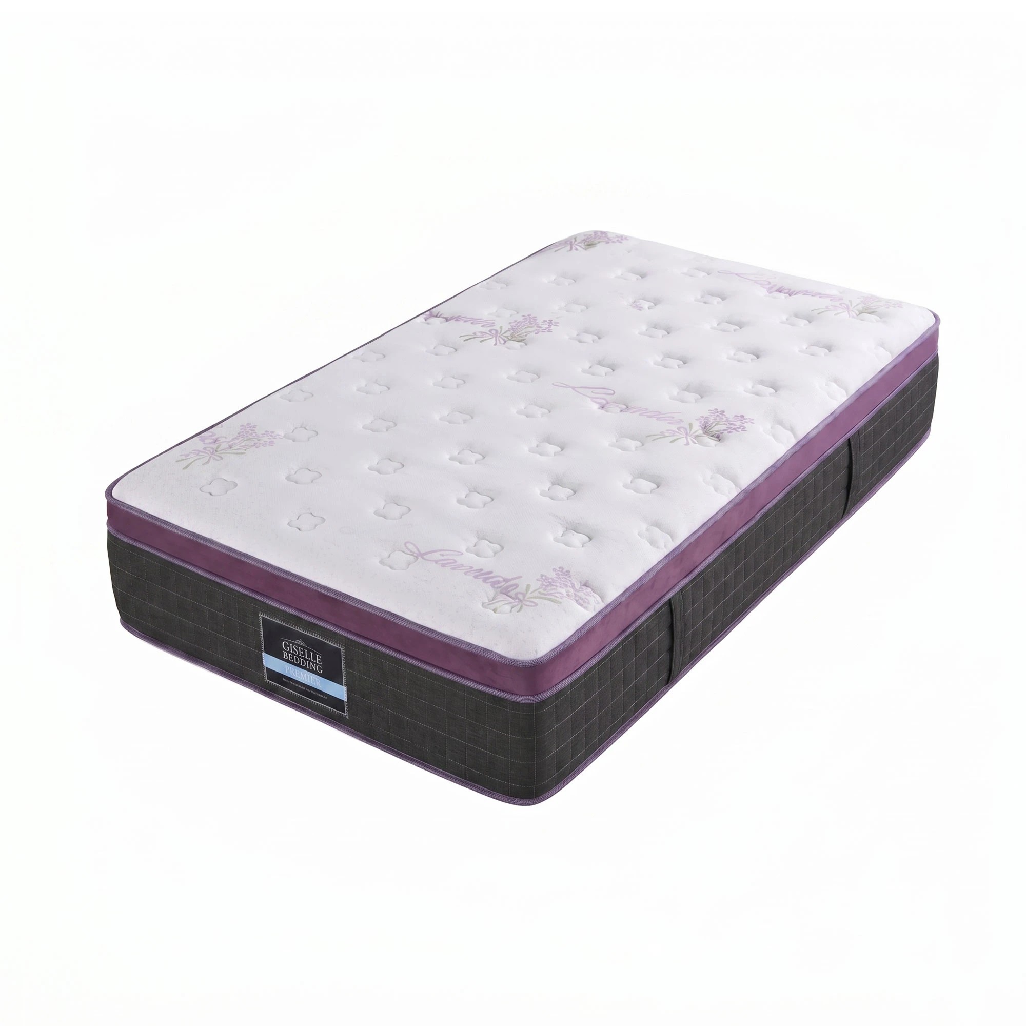 4 Giselle Euro Top Mattress Firm Pocket Spring Edge Support - King Single Bed - Multi, 4 of 9