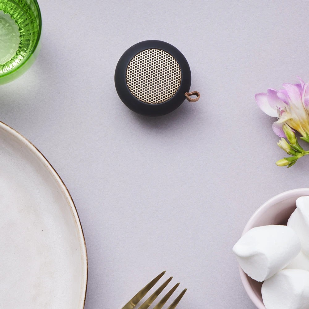 2 Kreafunk Ago Mini Bluetooth Speaker - Black - Black, 2 of 4