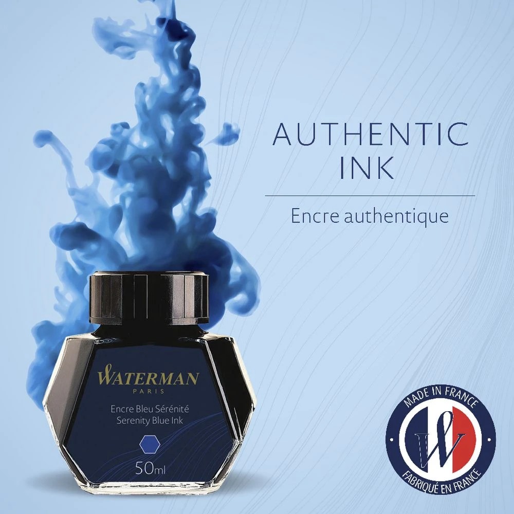 8 Waterman Bottled Ink Serenity Blue 50mL, 8 of 10