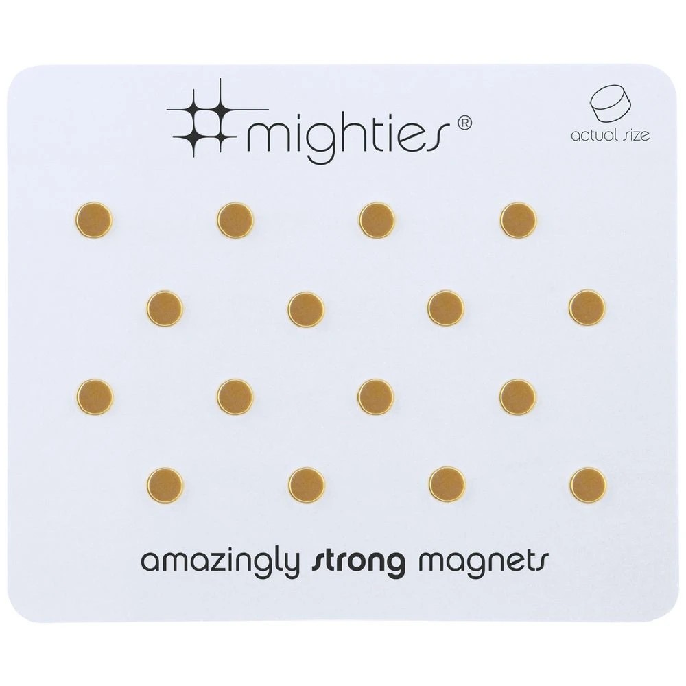 1 Three By Three Mighties Magnets Gold 16 Pack, 1 of 1
