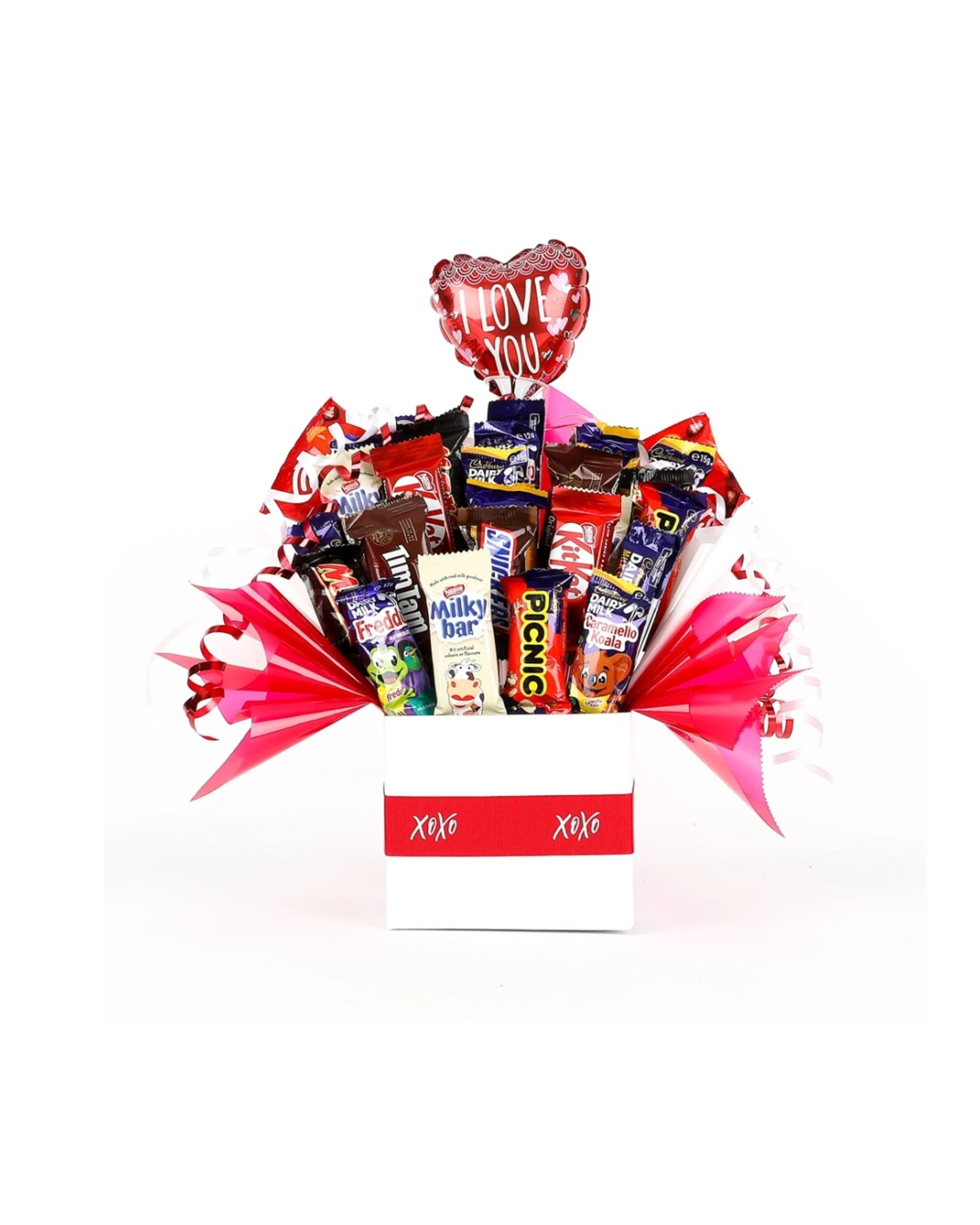 1 Gift Basket Love Chocolate Bouquet Romantic Sweets Hamper Set - Multi, 1 of 4