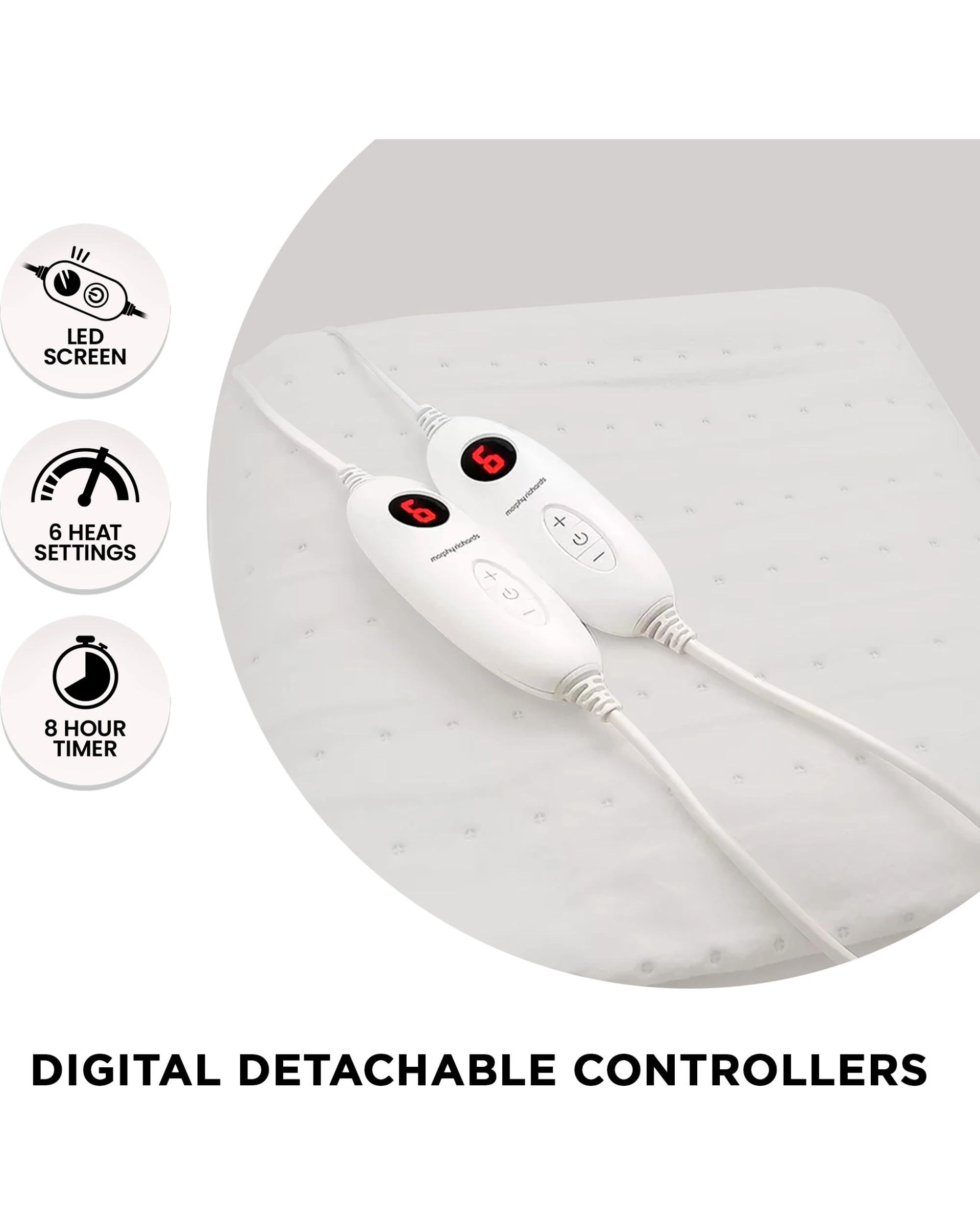 4 Morphy Richards Electric Heated Blanket, 4 of 9