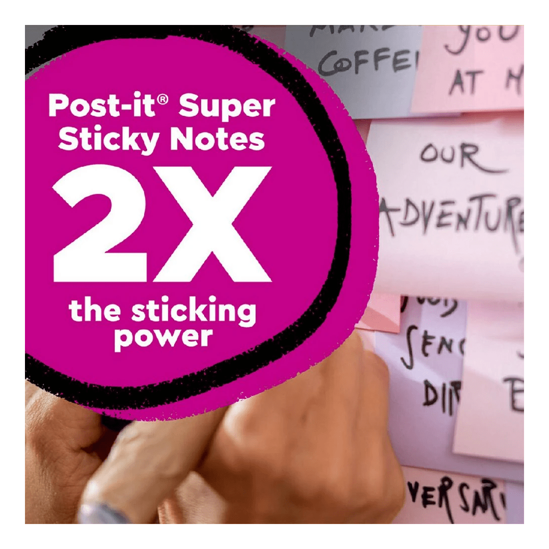 7 Post-It Super Sticky Notes 76 x 76mm Oasis 5 Pack, 7 of 9