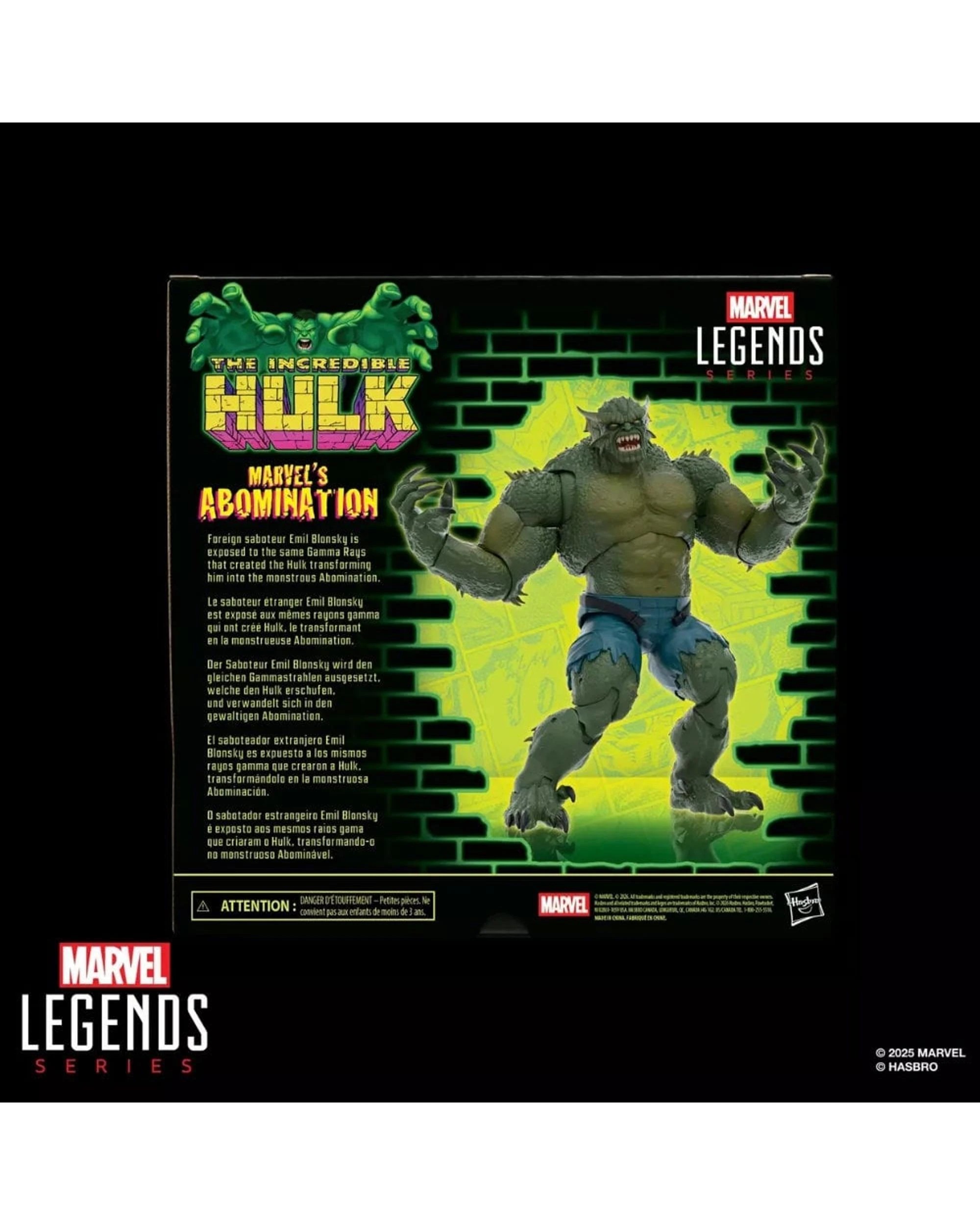 10 Marvel Legends Series The Incredible Hulk Marvel's Abomination Collectible 6 inch Action Figure, 10 of 10