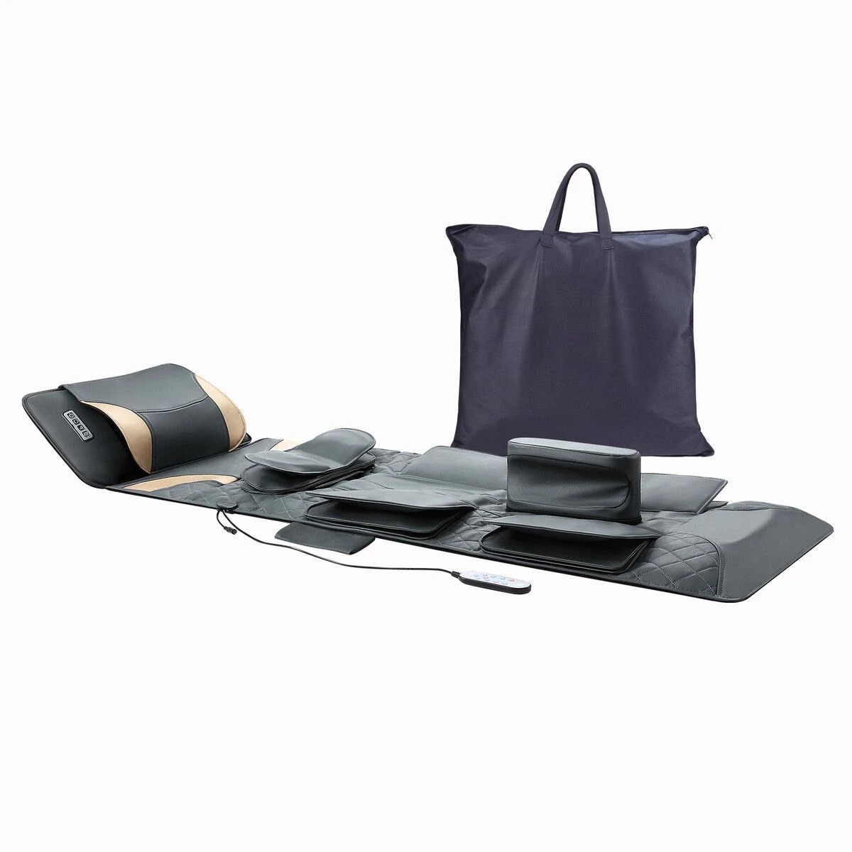3 HOMASA Full Body Massage Mat Heated Shiatsu Neck Massager Shoulder Back Lumbar Traction Hip Leg Relax Stretch Airbags, 3 of 3