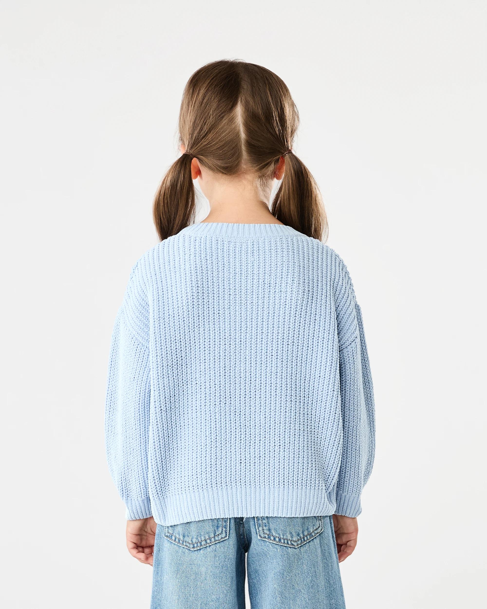 2 Chenille Knit Top Blu Kntky, 2 of 8