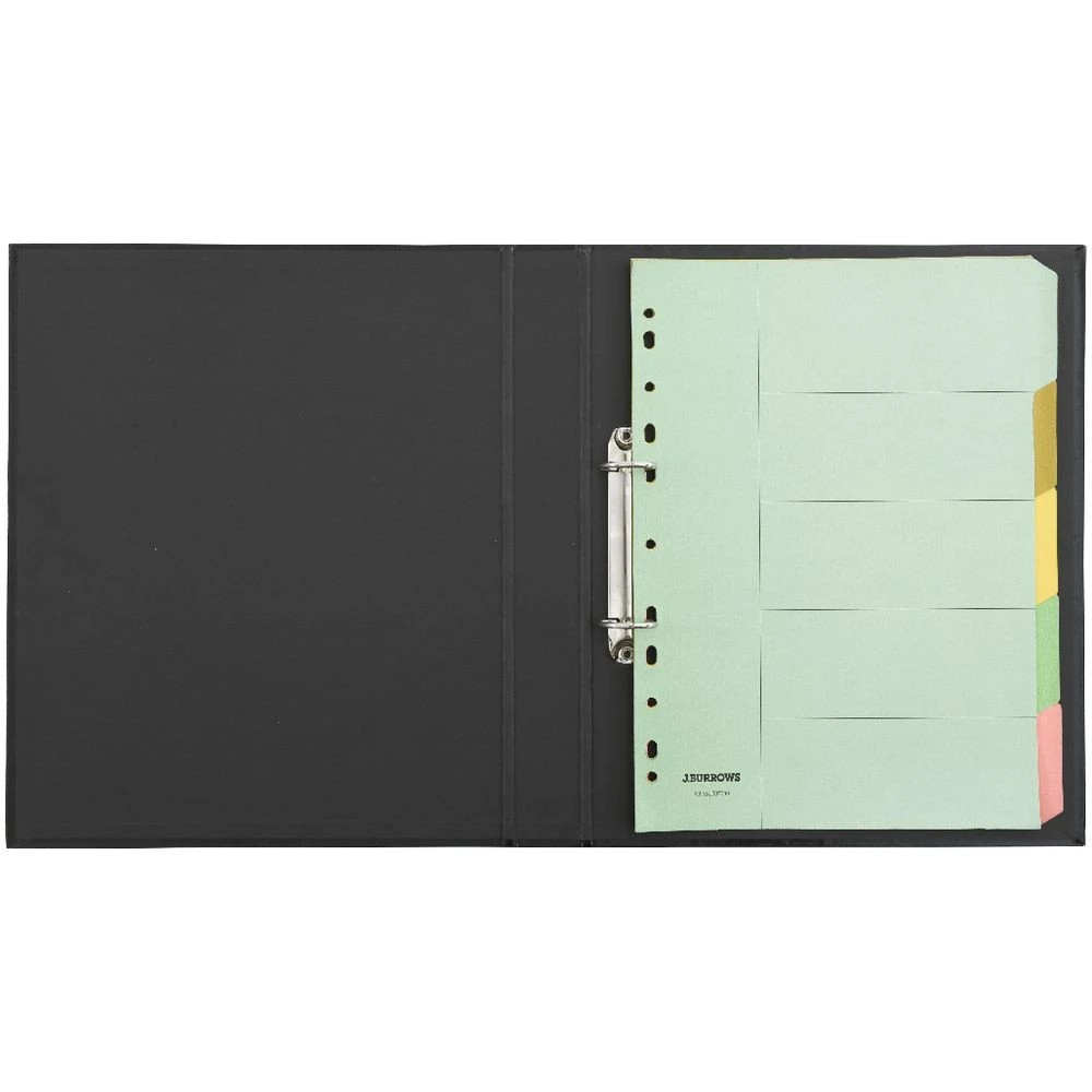 4 J.Burrows A4 Binder 2 D-Ring 25mm Gloss Black, 4 of 6