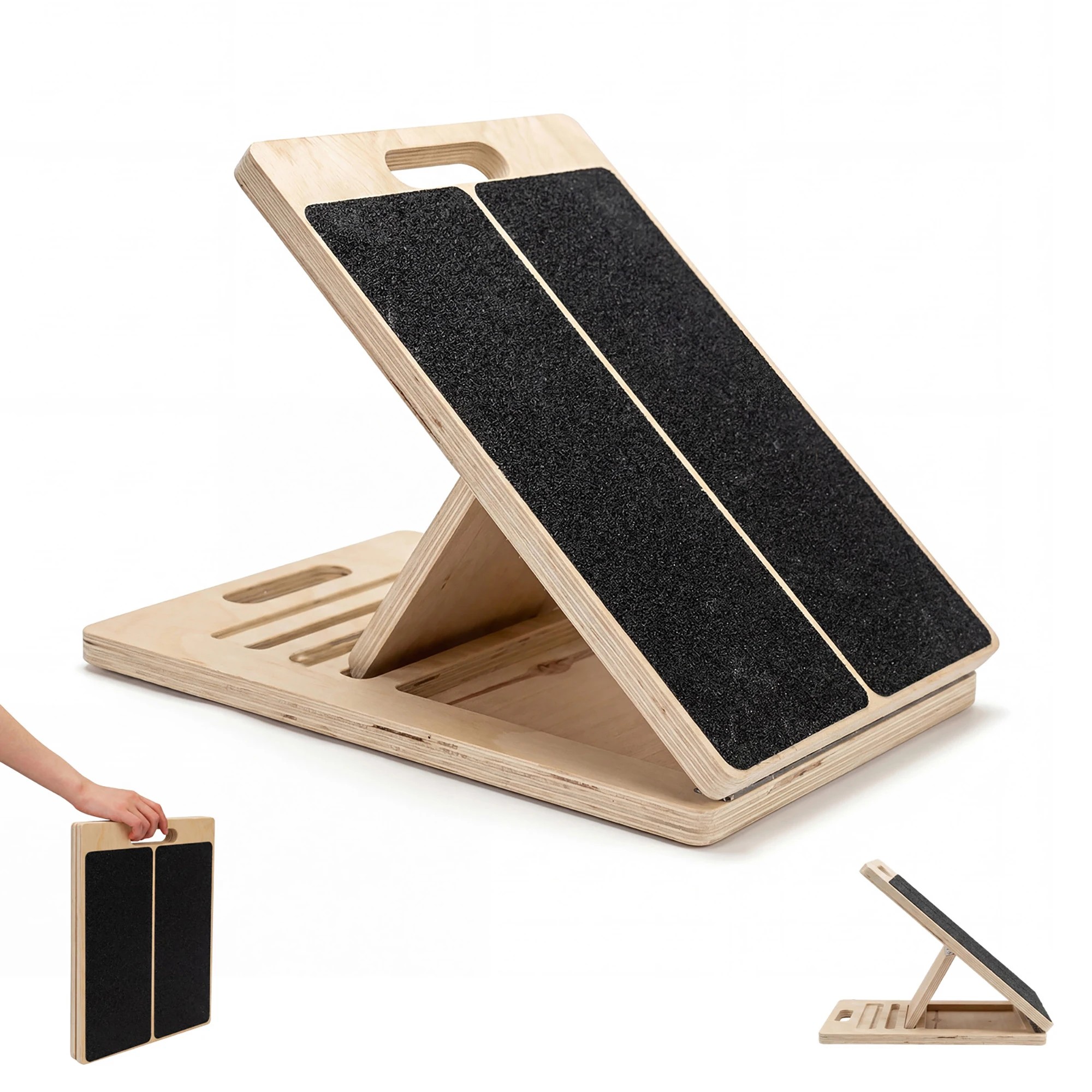 1 Centra Wooden Balance Board Natural Color, 1 of 5